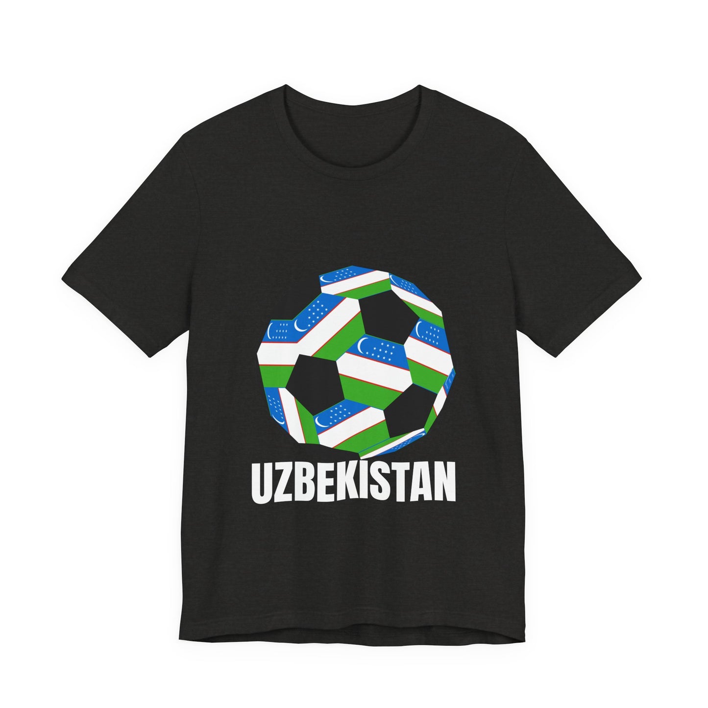 Uzbekistan Fan Specialty Soccer Ball Design T Shirt