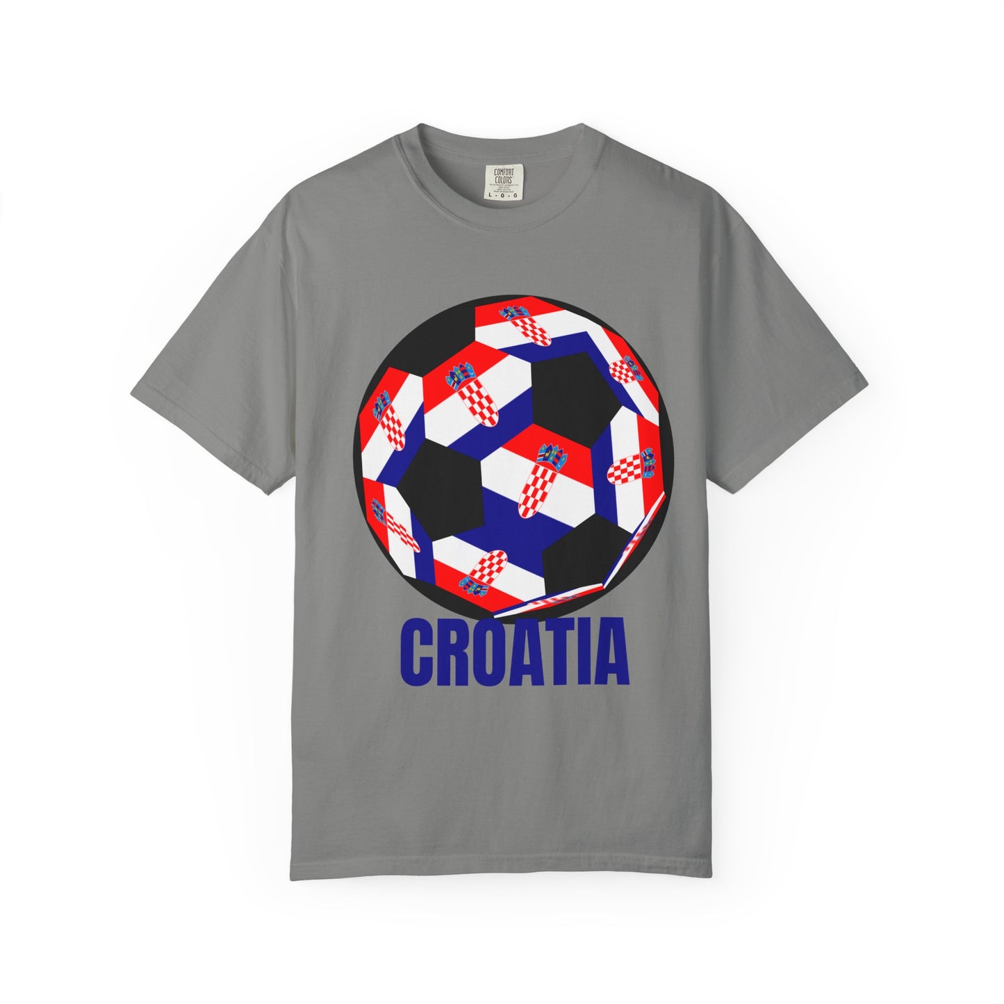Croatia Fan Specialty Soccer Ball Design T Shirt
