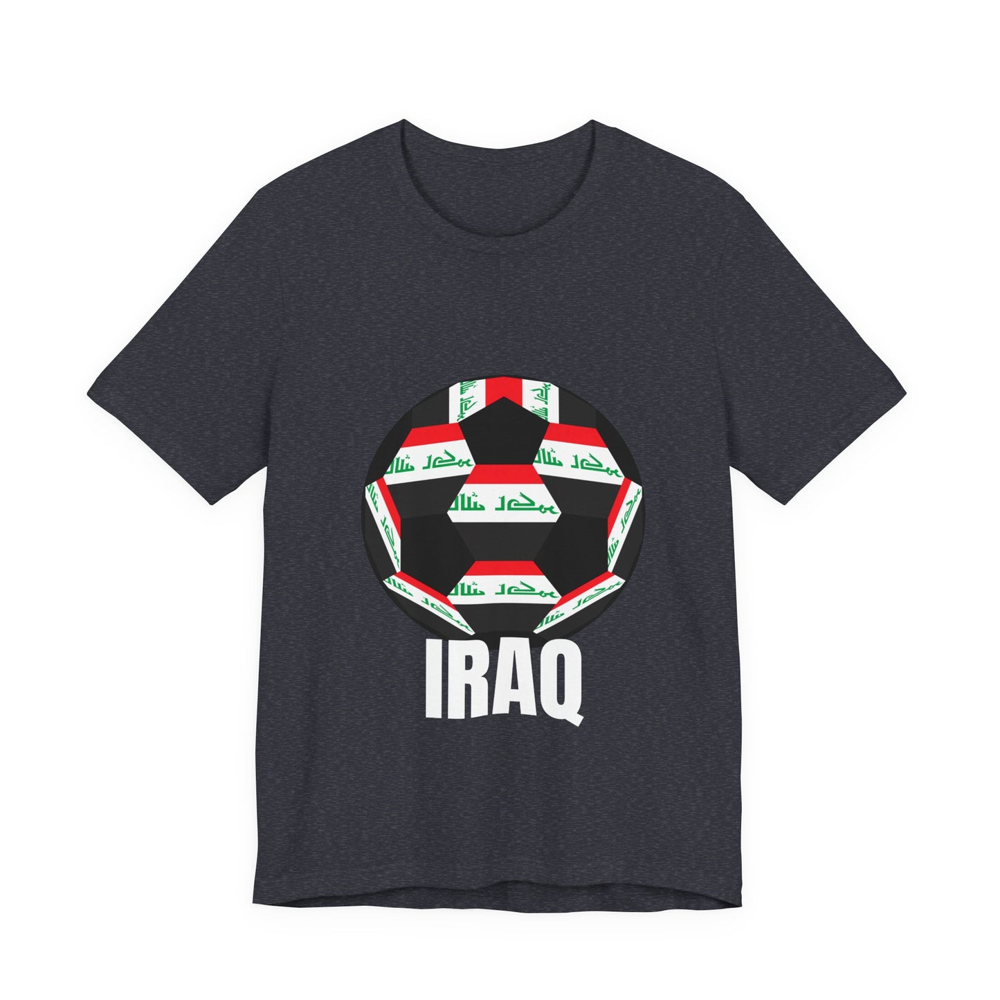 Iraq Fan Specialty Soccer Ball Design T Shirt