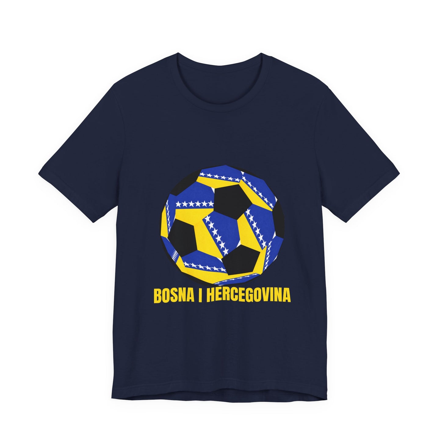 Bosnia Herzegovina Fan Specialty Soccer Ball Design T Shirt