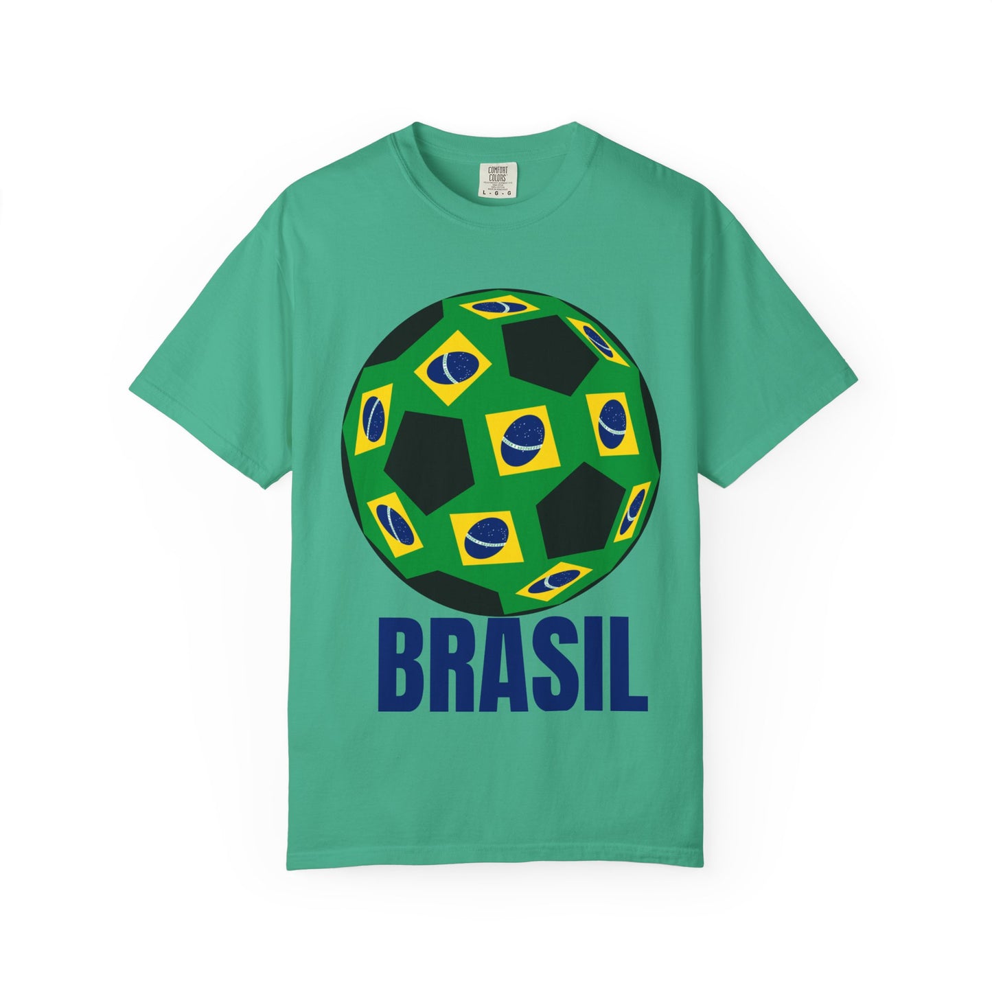 Brasil Fan Specialty Soccer Ball Design T Shirt