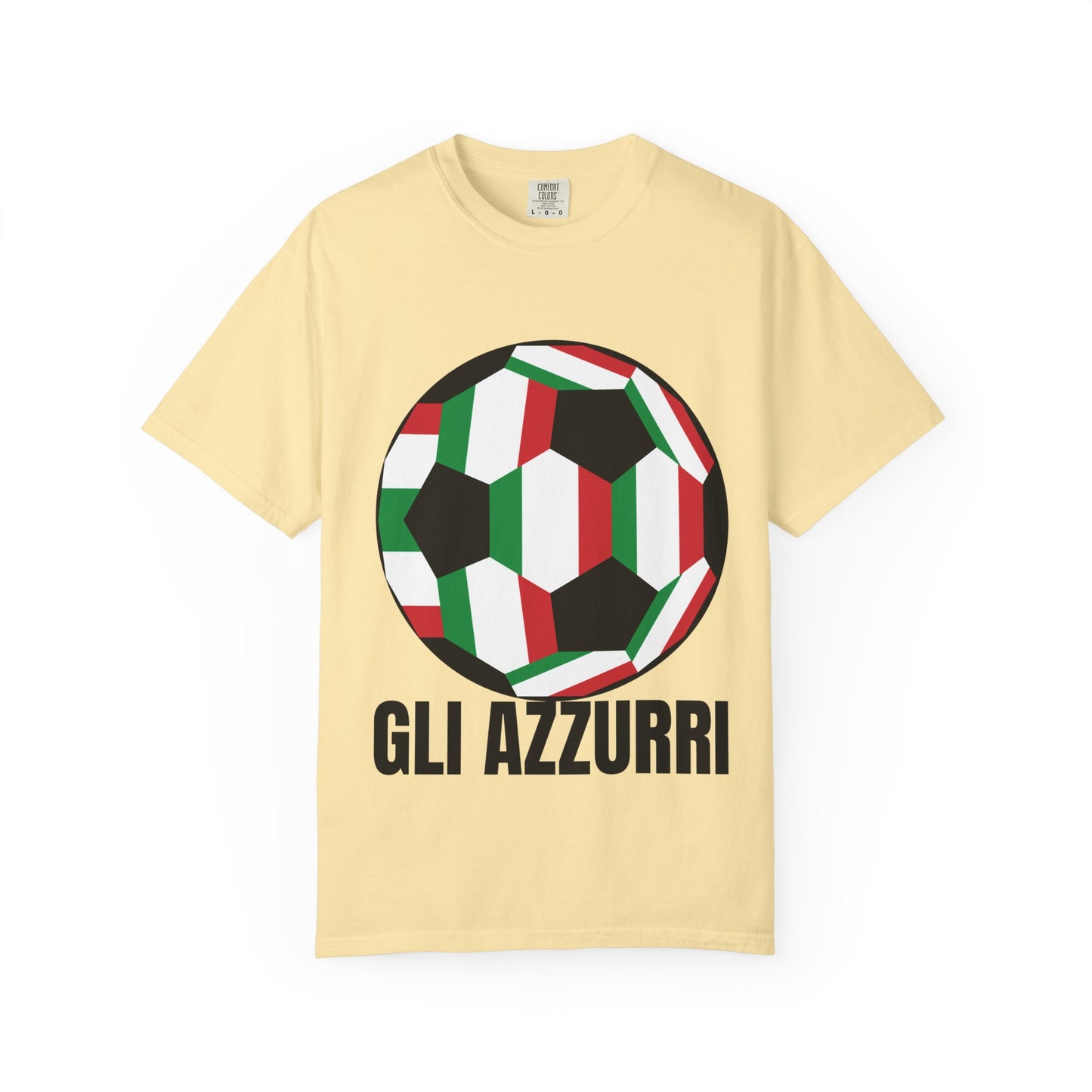 Gli Azzurri Fan Specialty Soccer Ball Design T Shirt