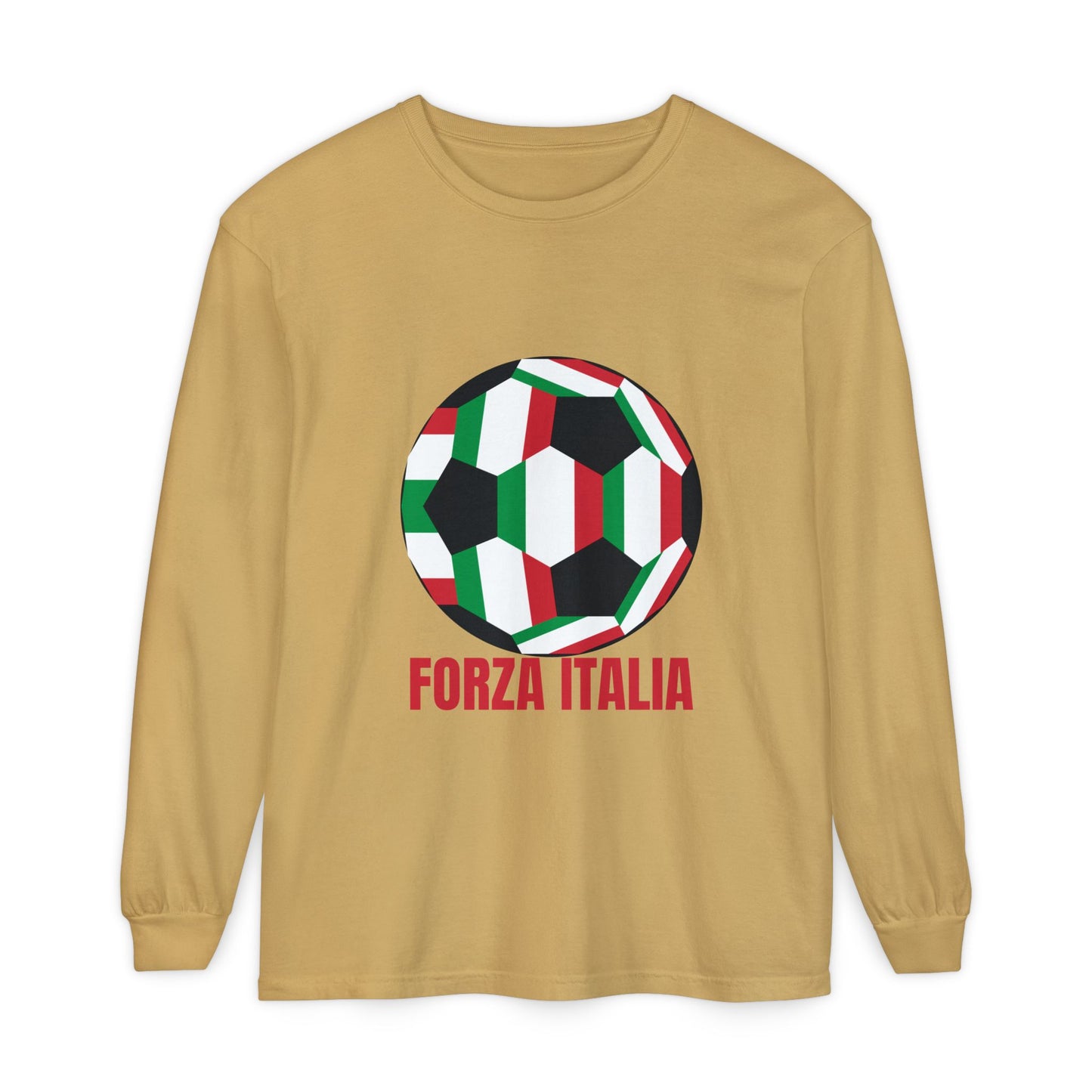 Forza Italia Fan Specialty Soccer Ball Long Sleeve Tee
