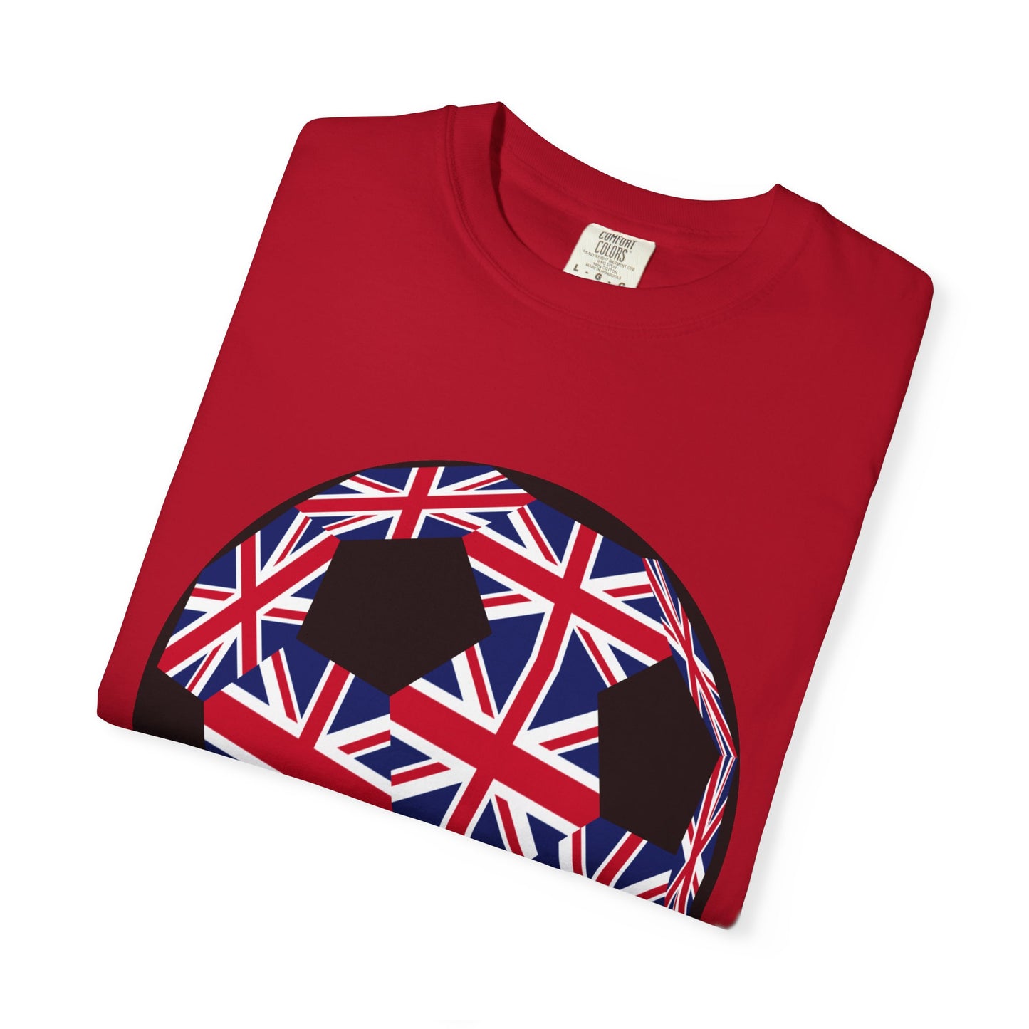 Great Britain Fan Specialty Soccer Ball Design T Shirt