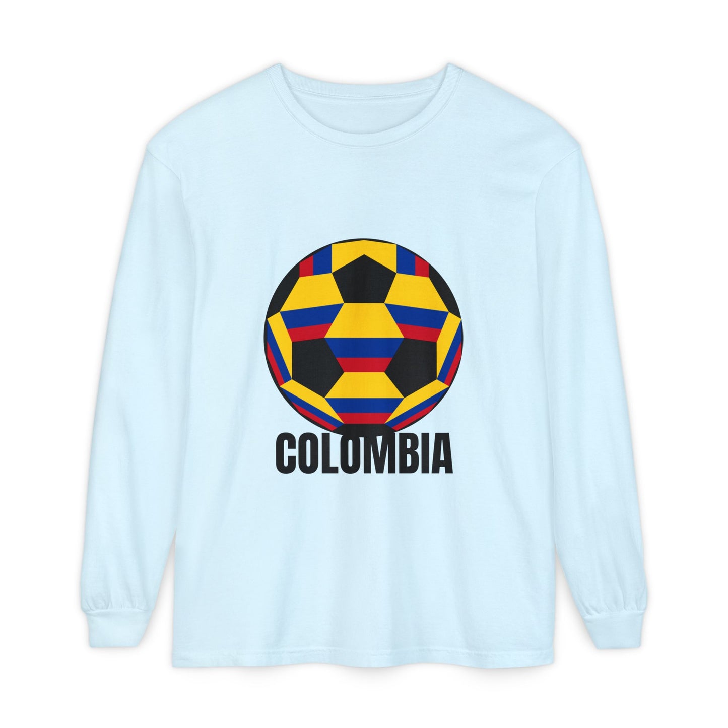 Columbia Fan Specialty Soccer Ball Design Long Sleeve Tee