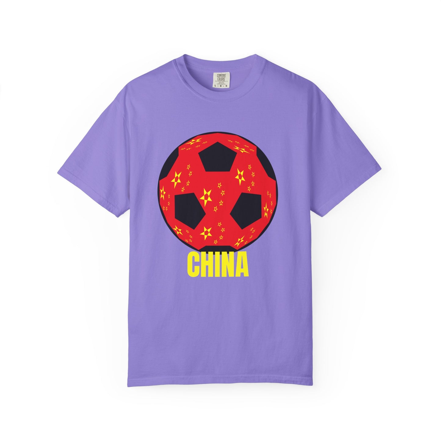 China Fan Specialty Soccer Ball Design T Shirt