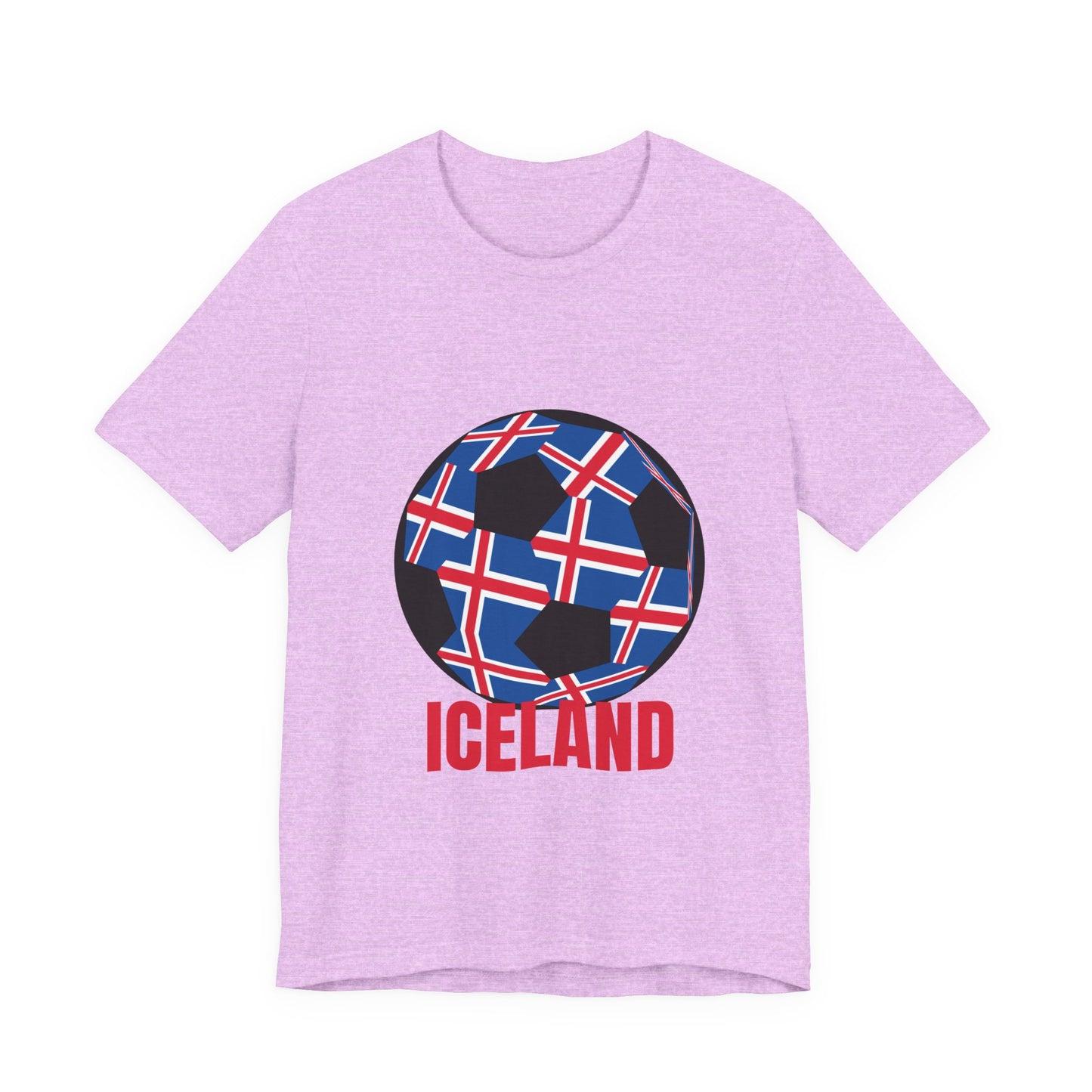 Iceland Fan Specialty Soccer Ball Design T Shirt