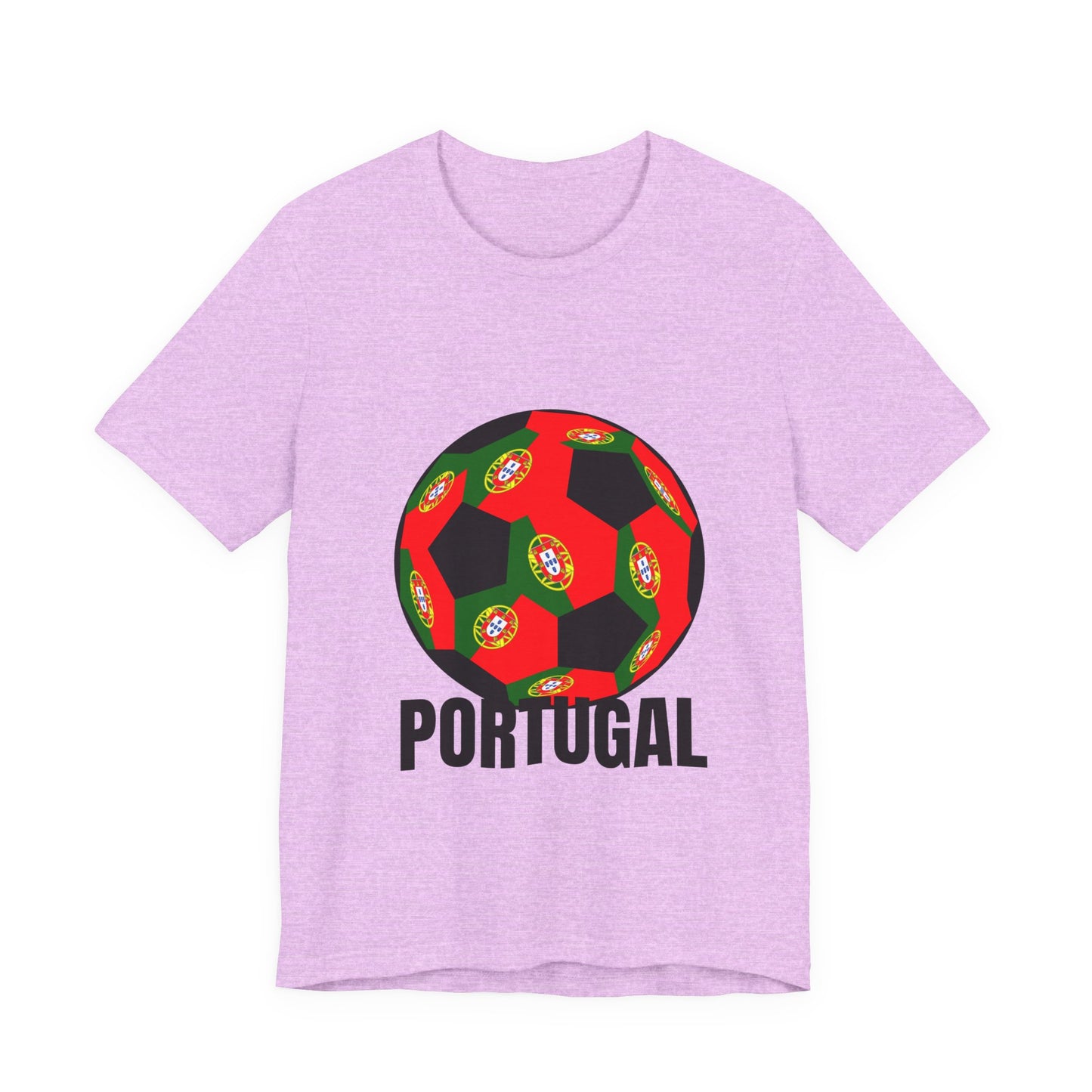 Portugal Fan Specialty Soccer Ball Design T Shirt