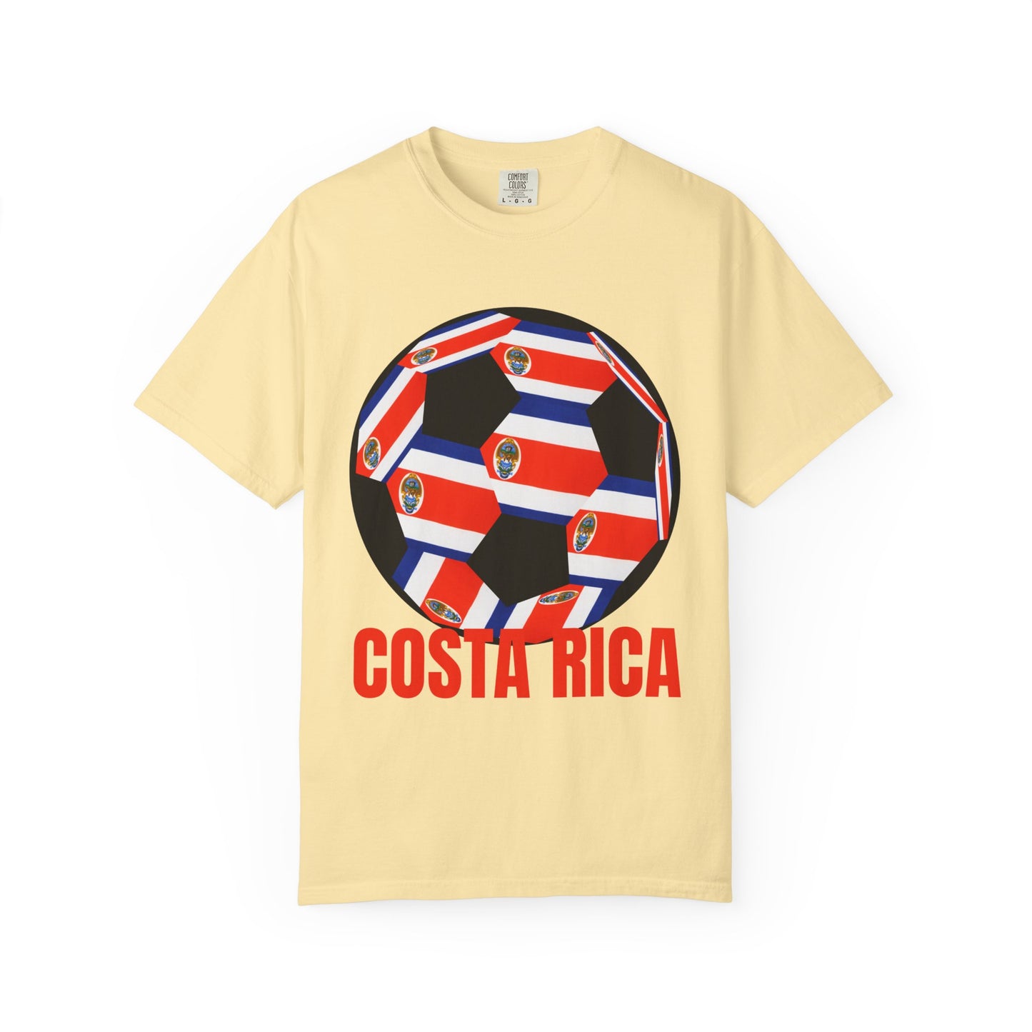 Costa Rica Fan Specialty Soccer Ball Design T Shirt
