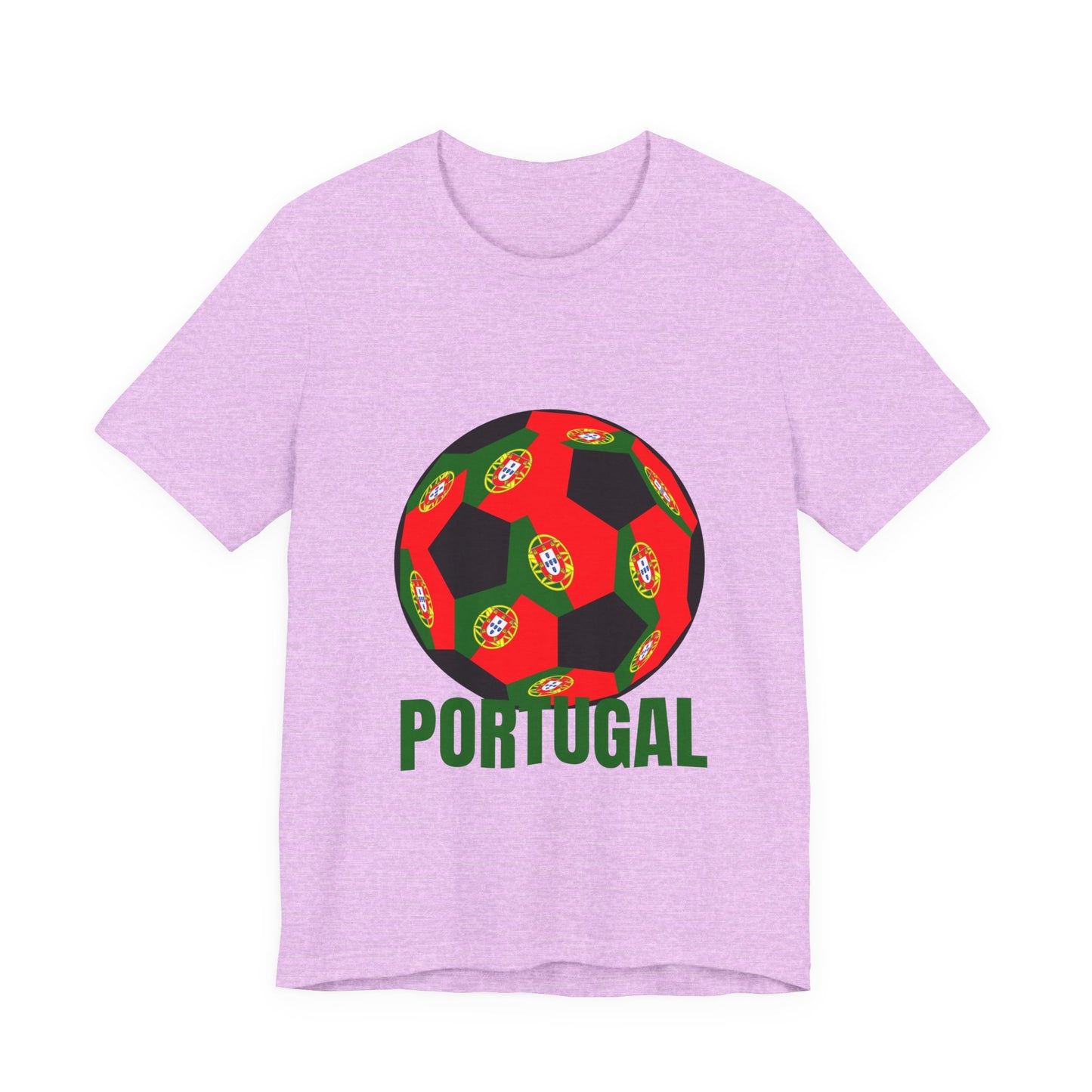 Portugal Fan Specialty Soccer Ball Design T Shirt