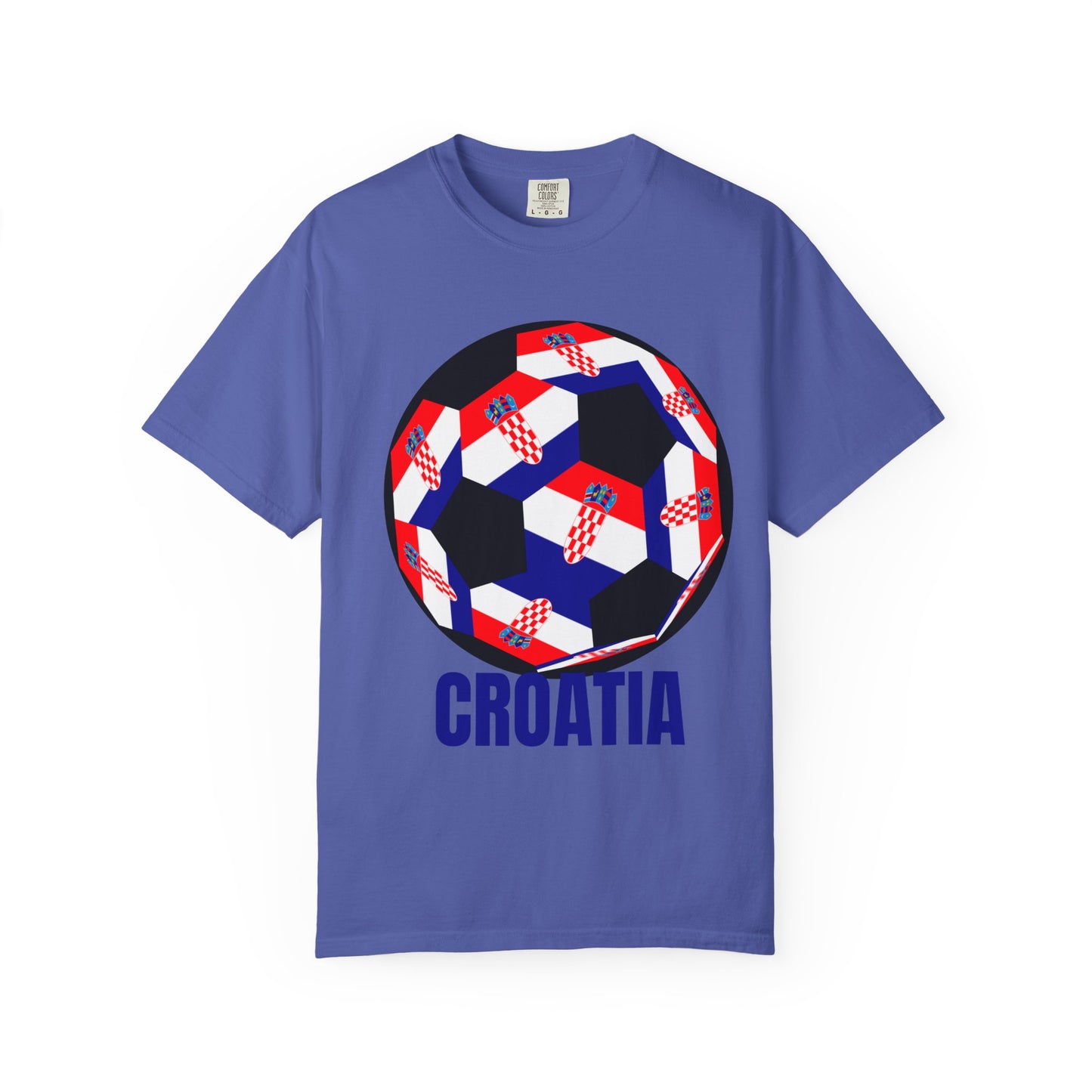 Croatia Fan Specialty Soccer Ball Design T Shirt