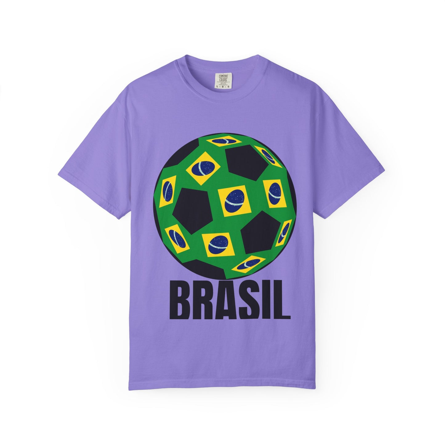 Brasil Fan Specialty Soccer Ball Design T Shirt