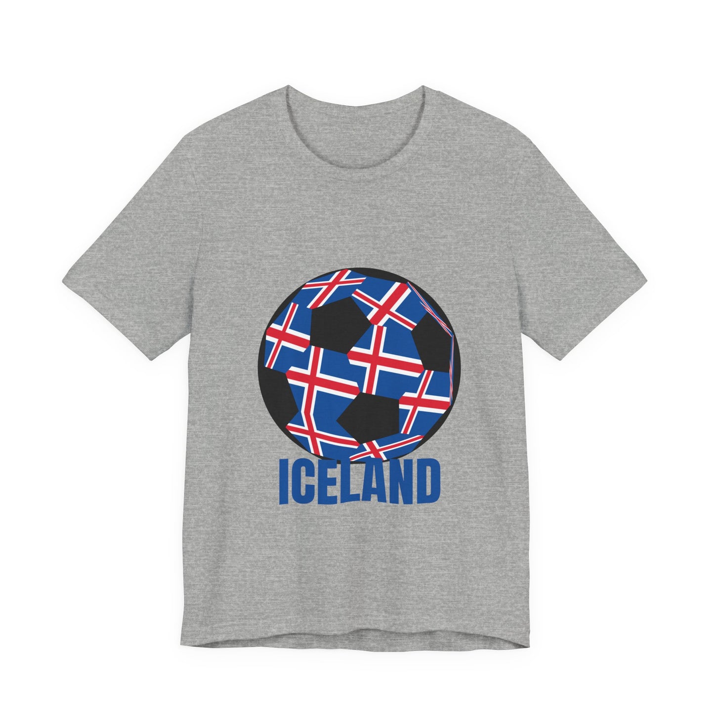 Iceland Fan Specialty Soccer Ball Design T Shirt