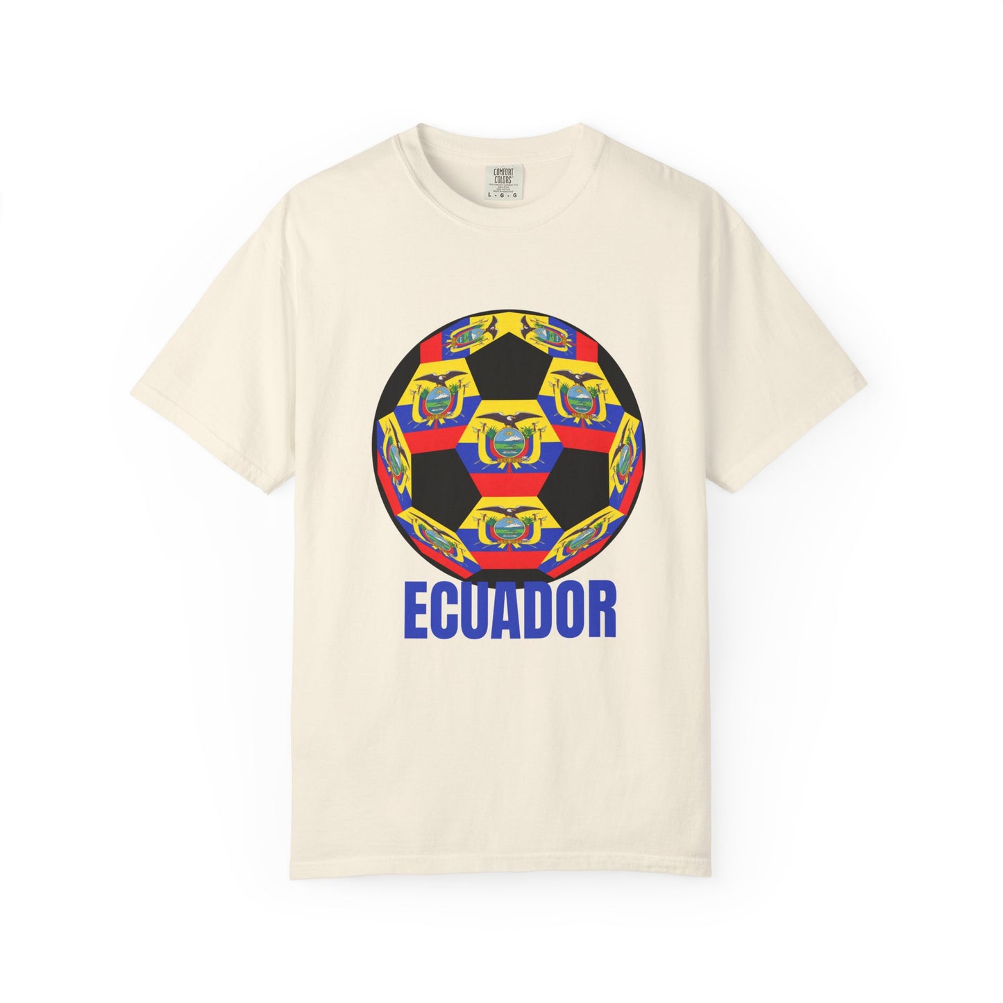 Ecuador Fan Specialty Soccer Ball Design T Shirt