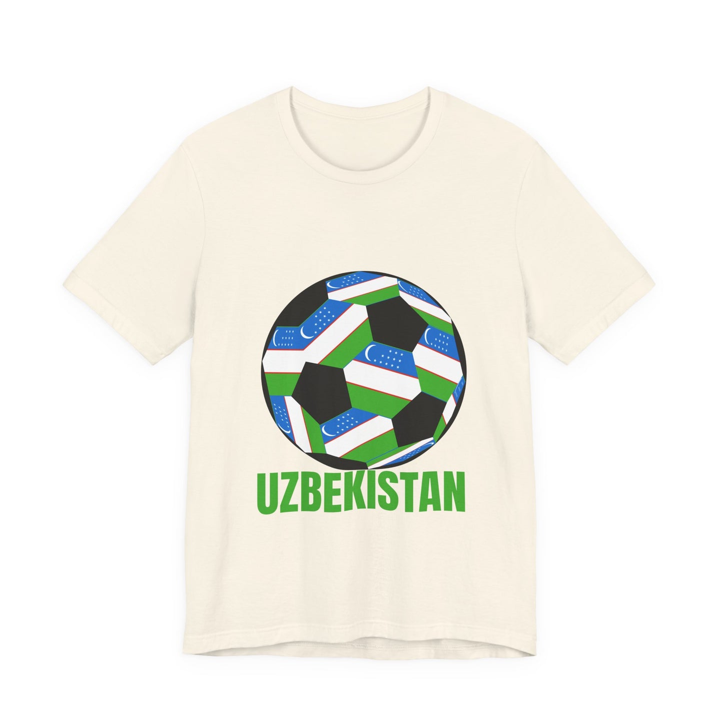 Uzbekistan Fan Specialty Soccer Ball Design T Shirt