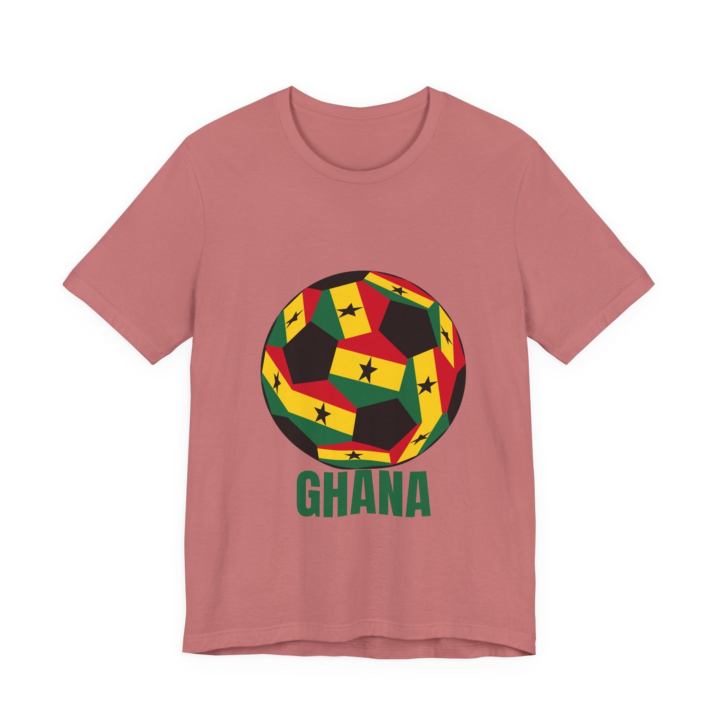 Ghana Fan Specialty Soccer Ball Design T Shirt