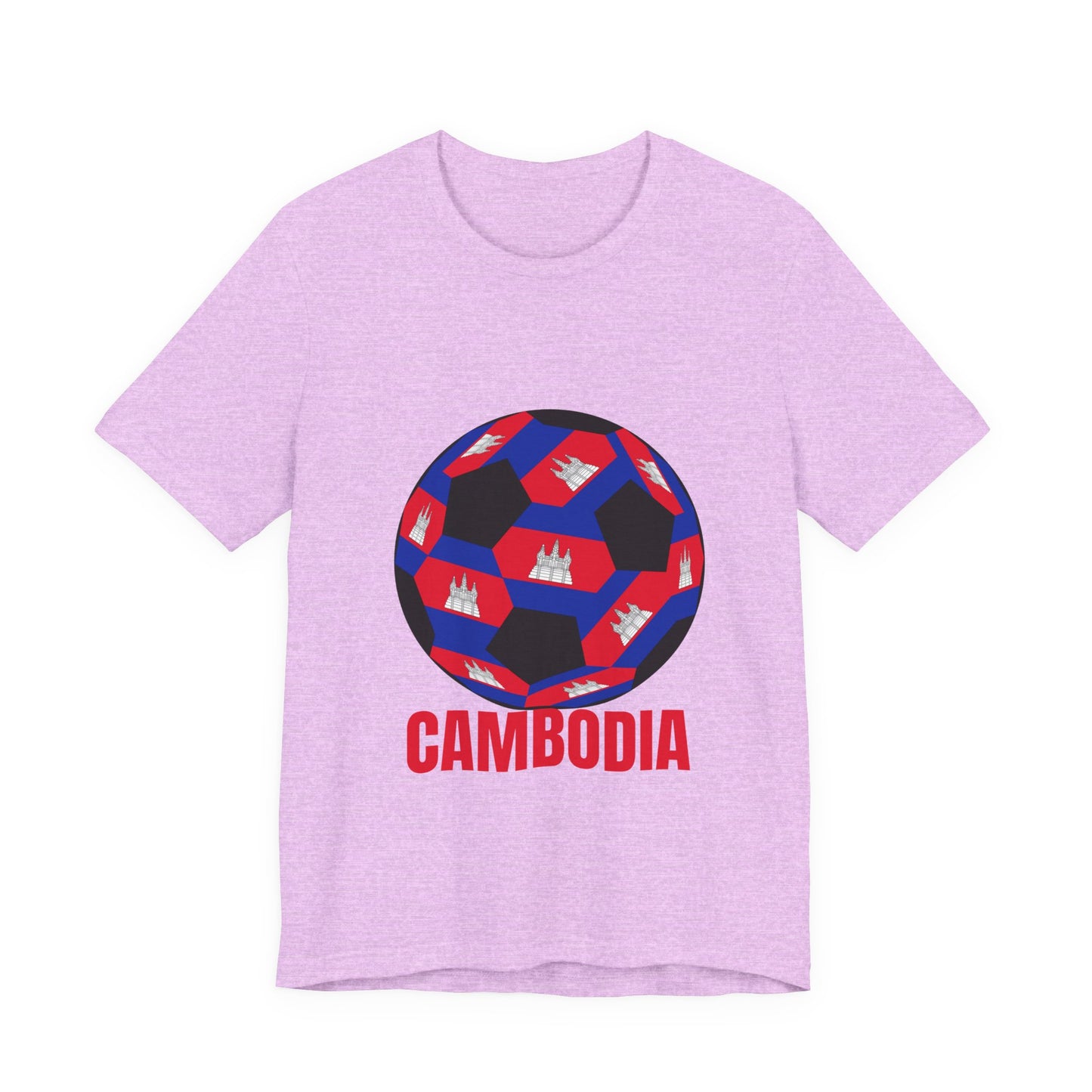 Cambodia Fan Specialty Soccer Ball Design T Shirt