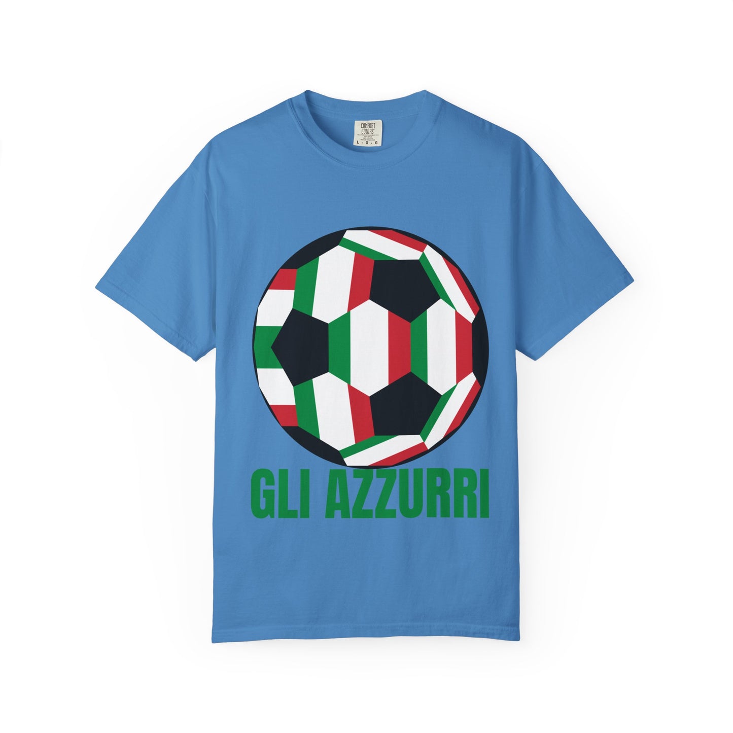 Gli Azzurri Fan Specialty Soccer Ball Design T Shirt
