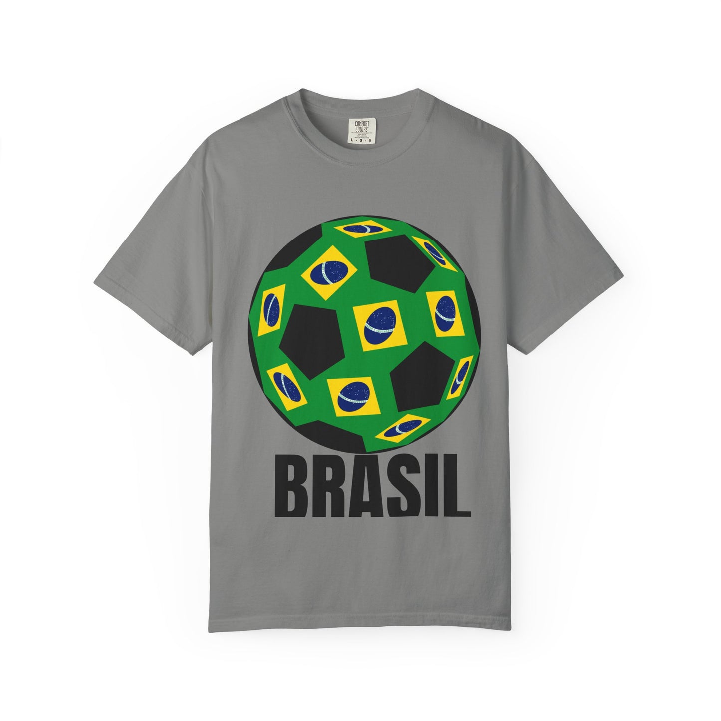 Brasil Fan Specialty Soccer Ball Design T Shirt