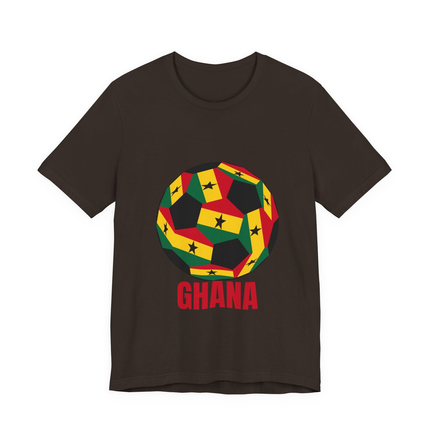 Ghana Fan Specialty Soccer Ball Design T Shirt