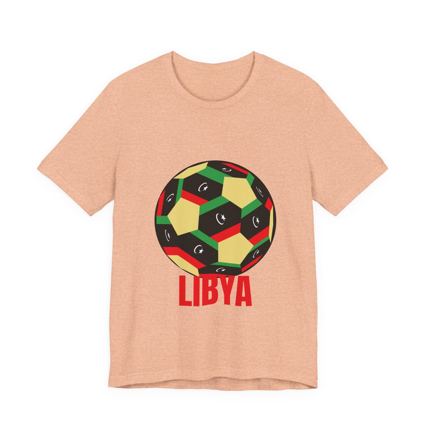 Libya Fan Specialty Soccer Ball Design T Shirt