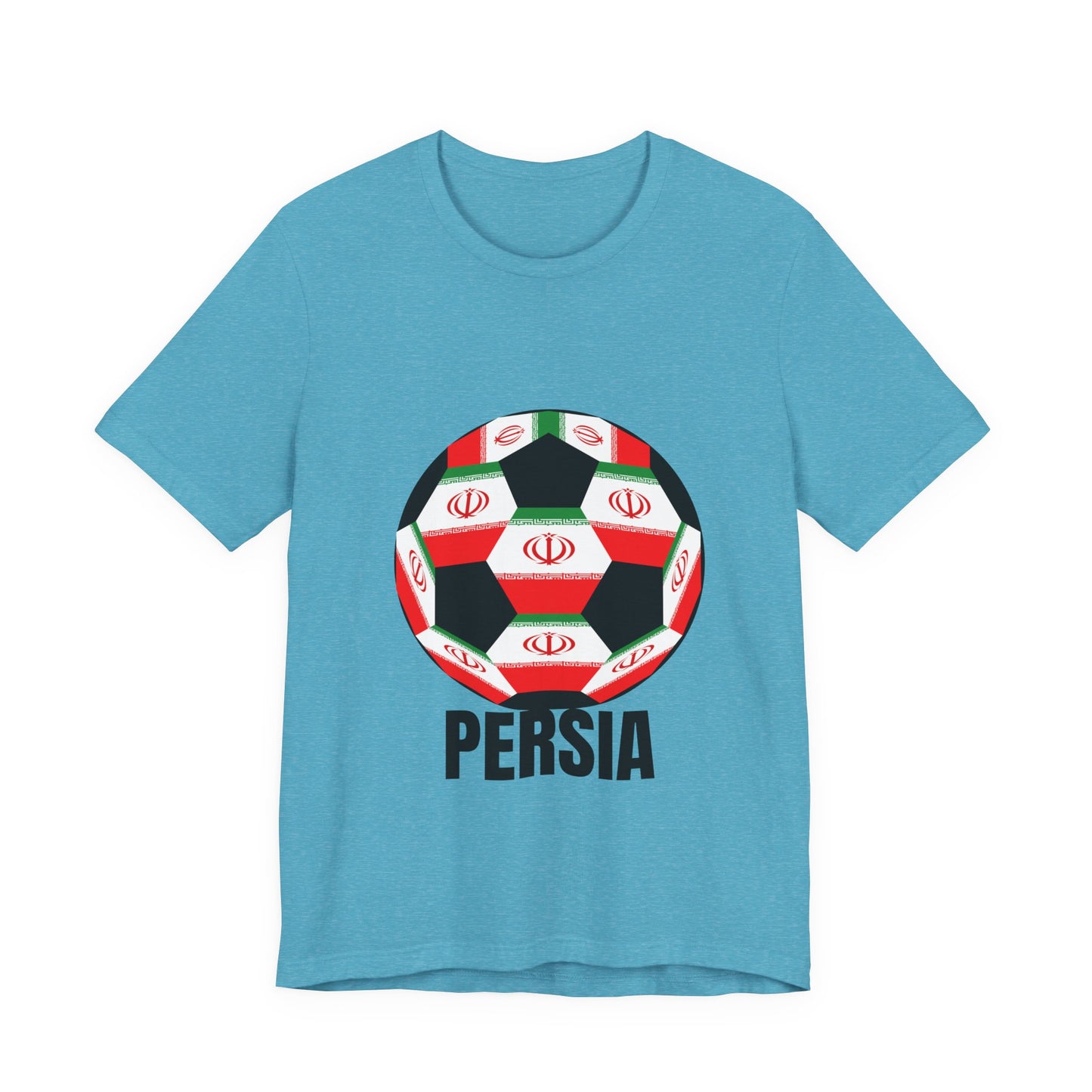 Persia Fan Specialty Soccer Ball Design T Shirt