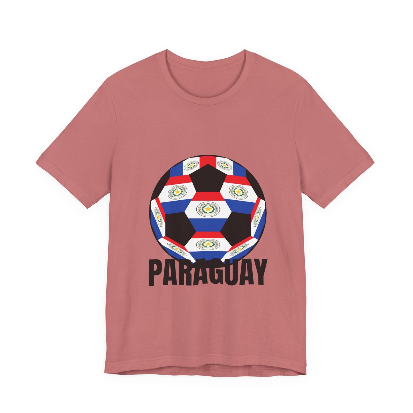 Paraguay Fan Specialty Soccer Ball Design T Shirt