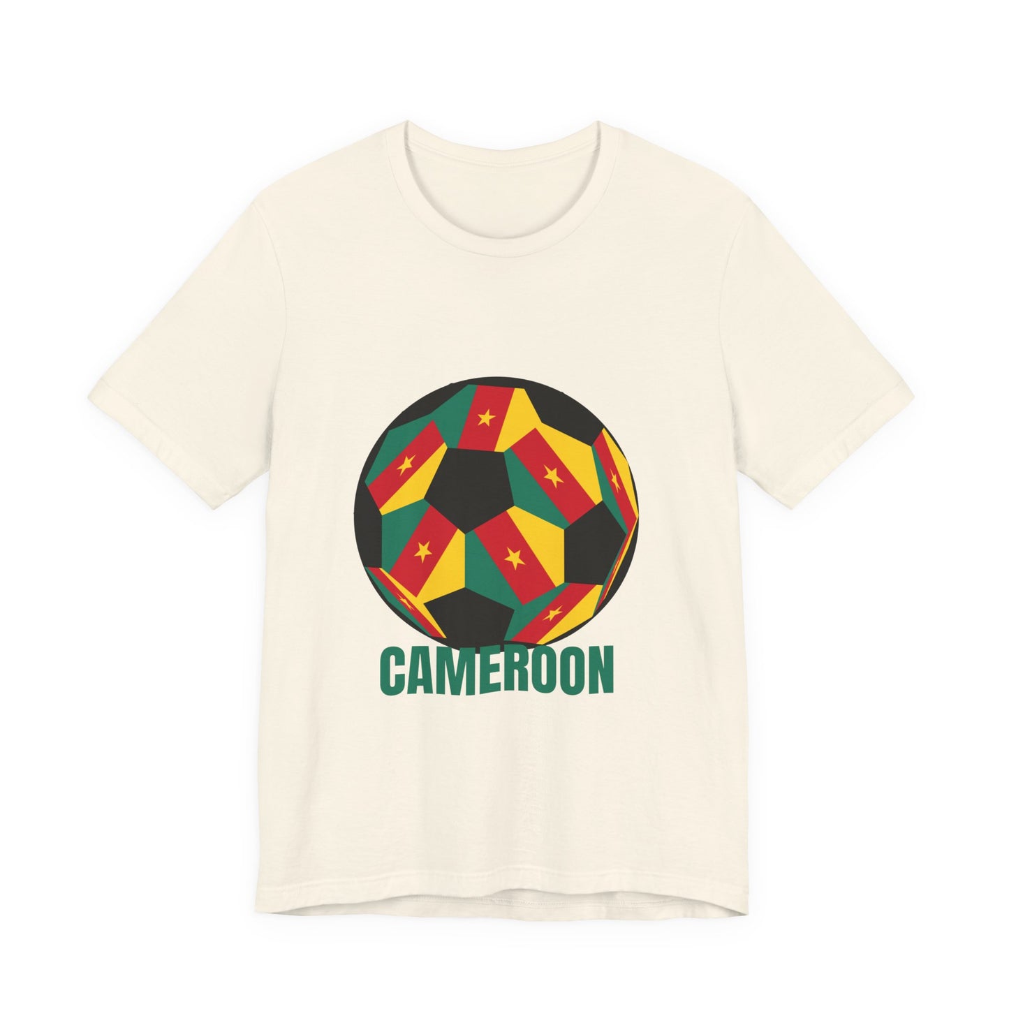 Cameroon Fan Specialty Soccer Ball Design T Shirt