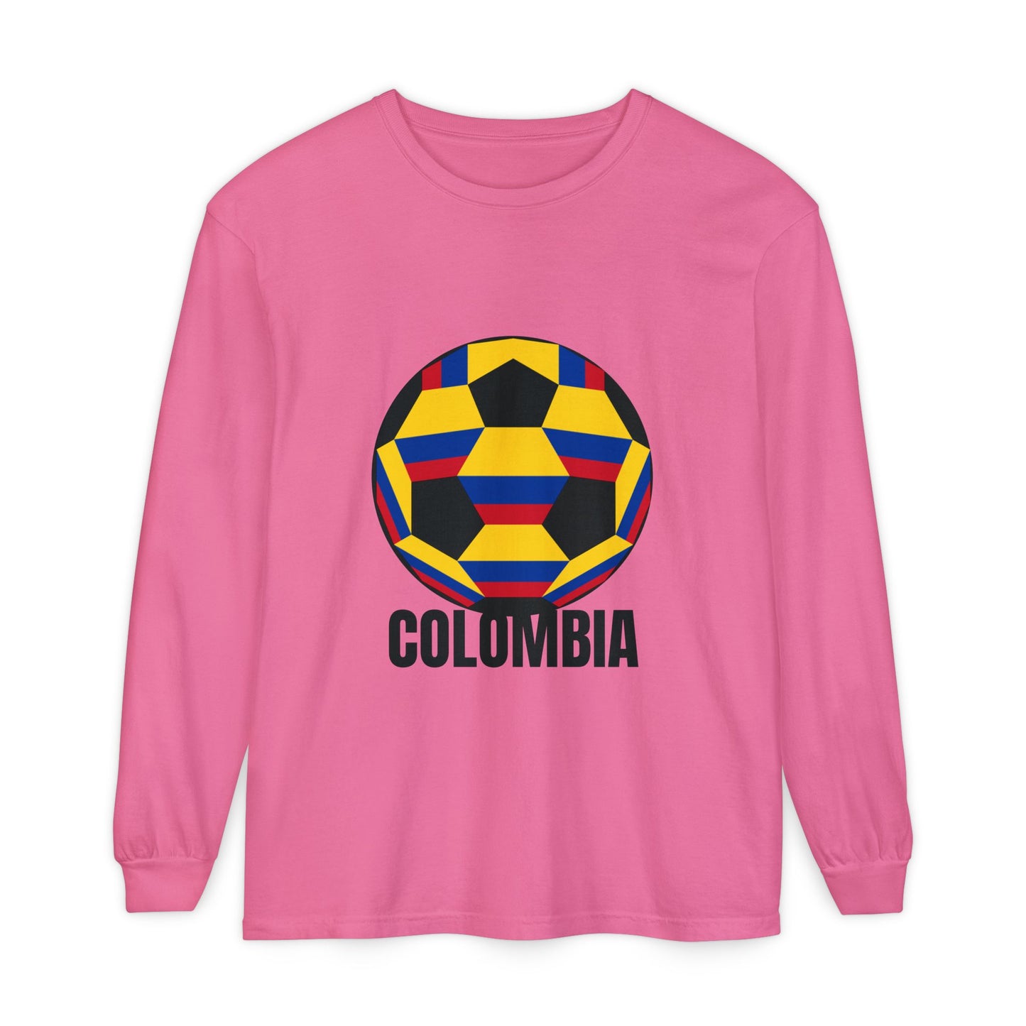 Columbia Fan Specialty Soccer Ball Design Long Sleeve Tee
