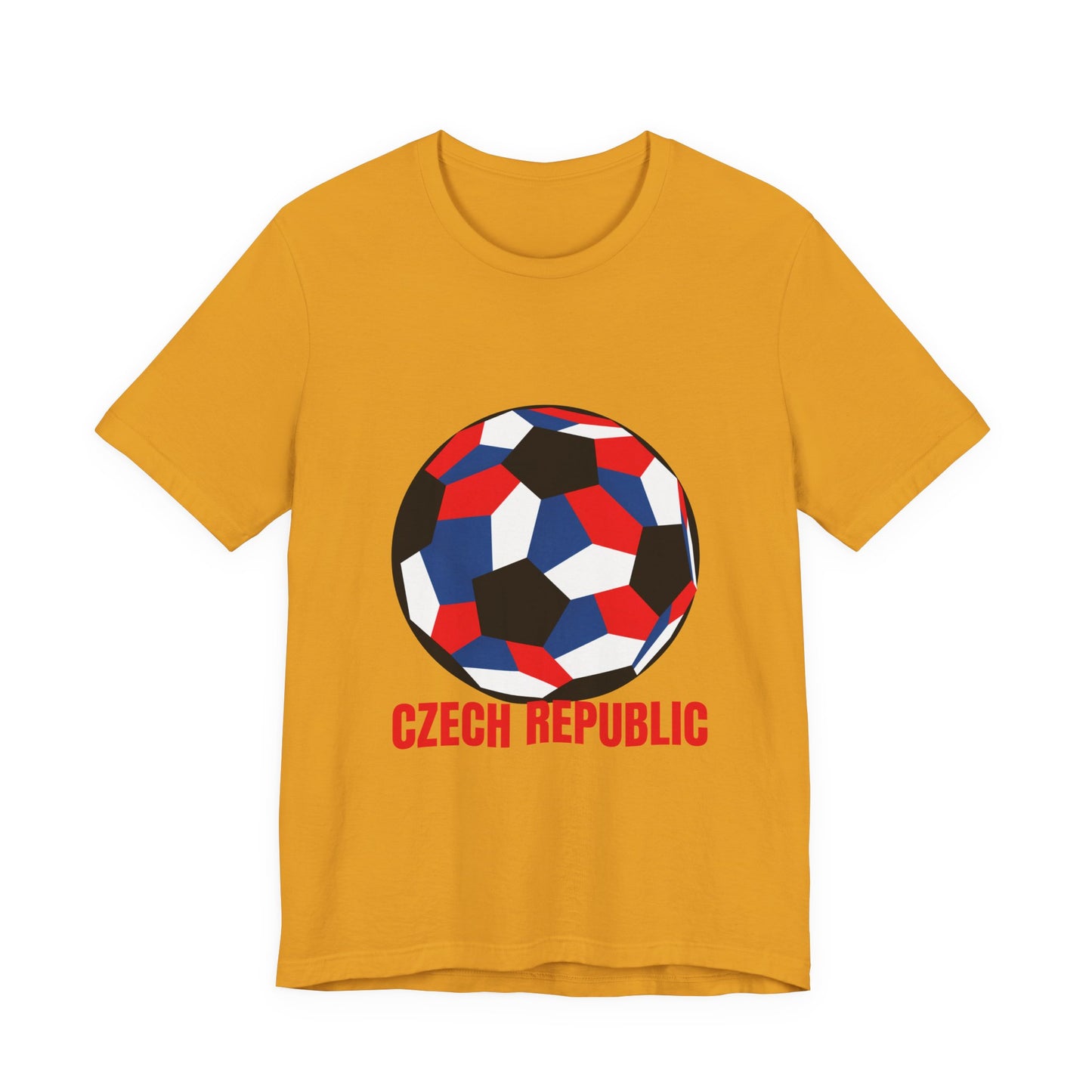 Czech Republic Fan Specialty Soccer Ball Design T Shirt