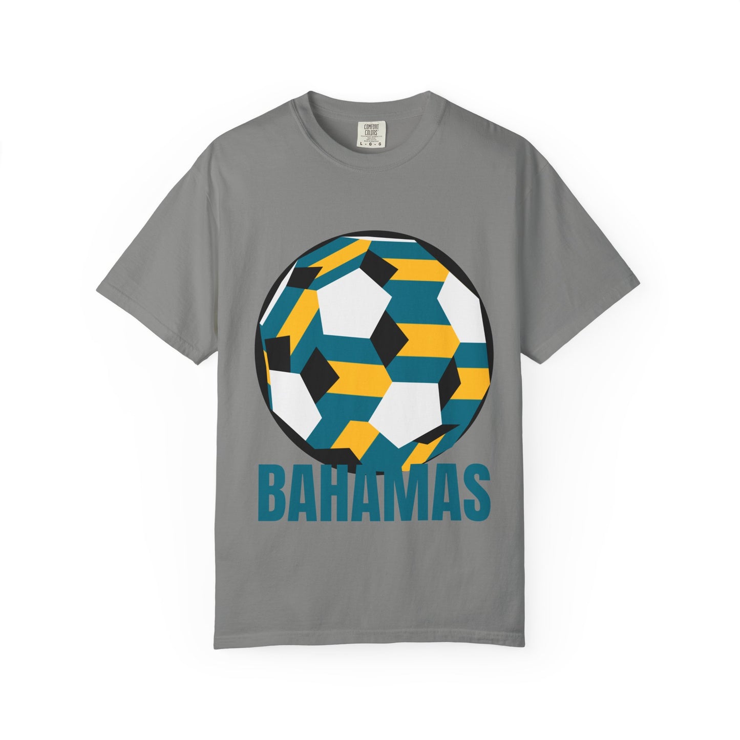 Bahamas Fan Specialty Soccer Ball Design T Shirt