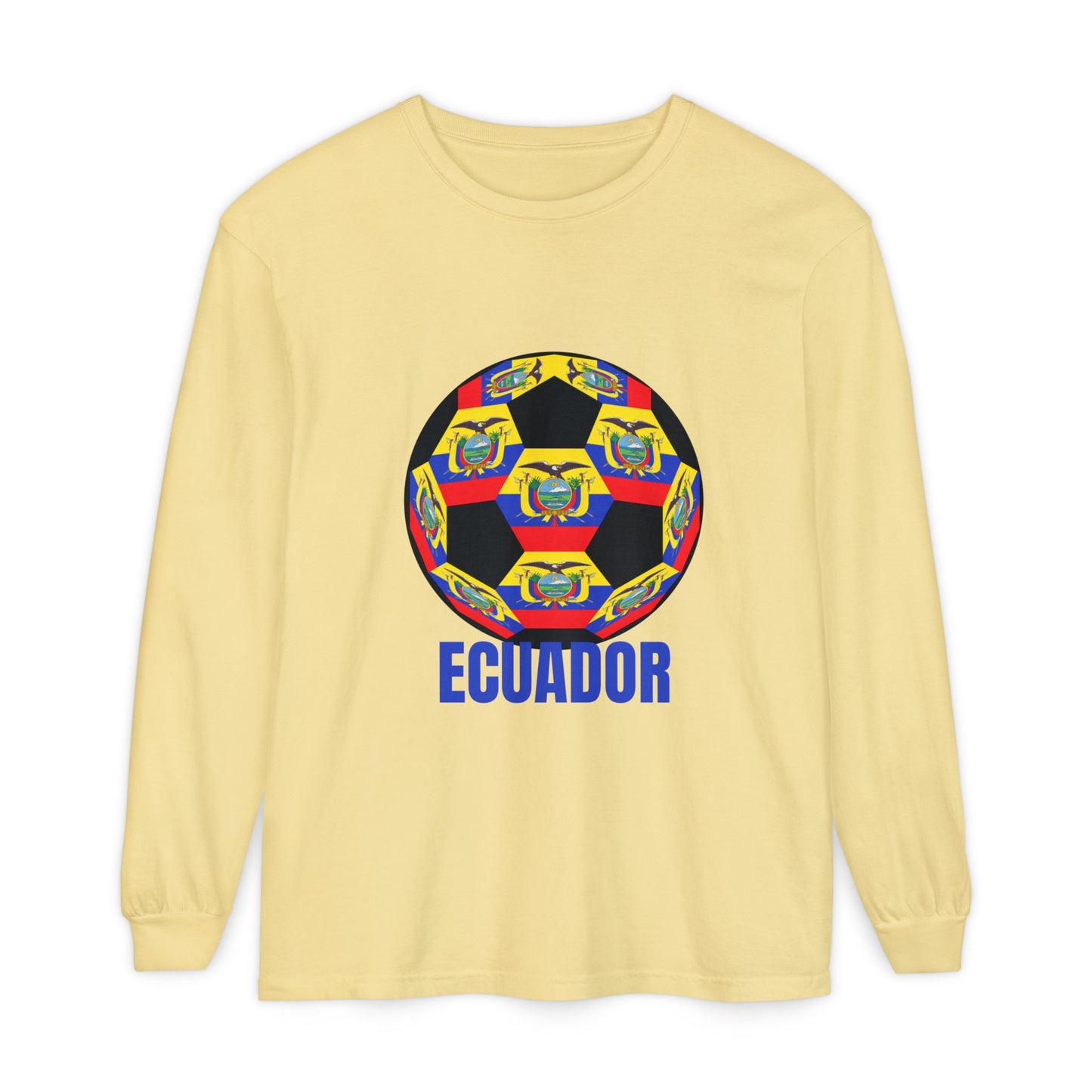 Ecuador Soccer Crest Long Sleeve Shirt