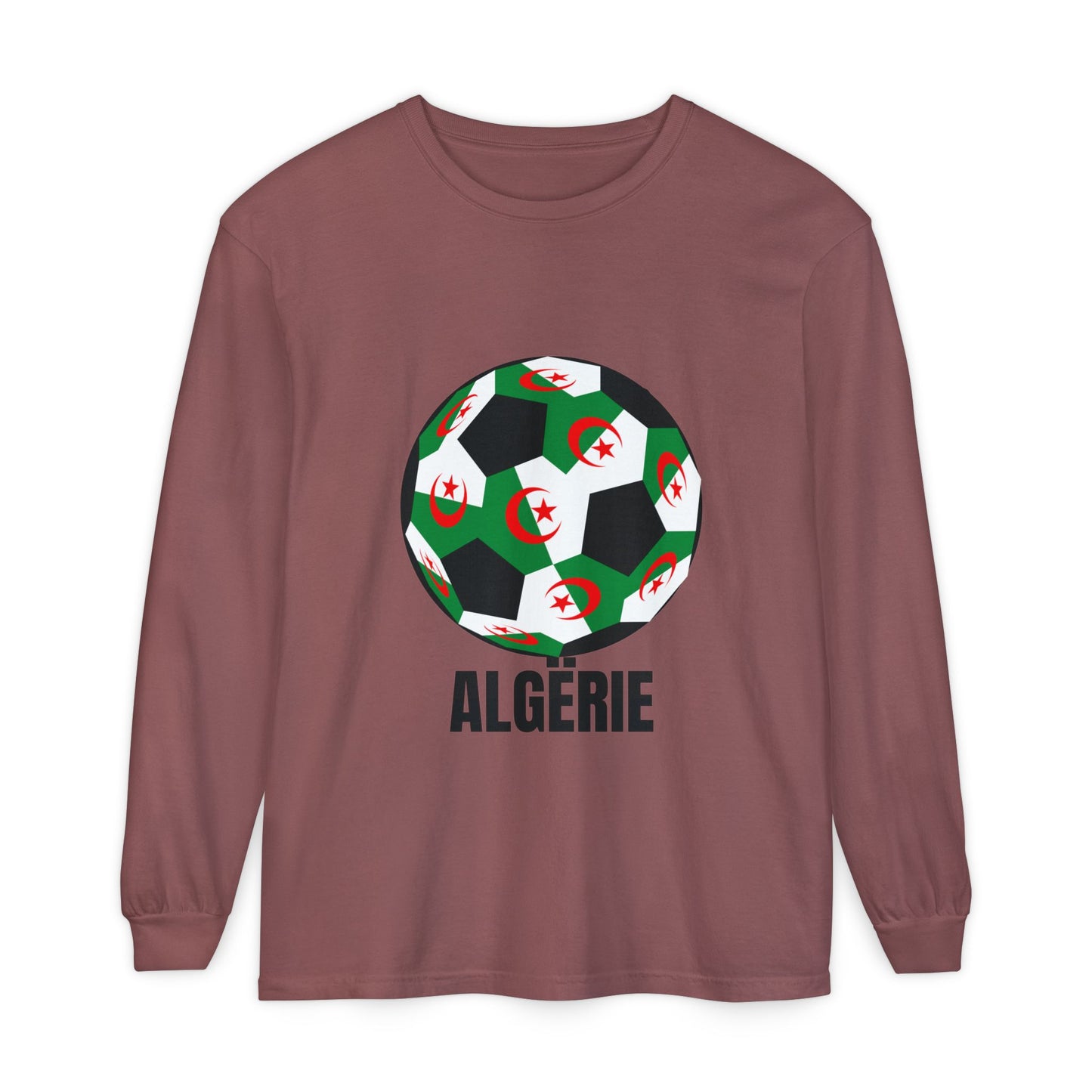 ALGËRIE Fan Specialty Soccer Ball Design T Shirt