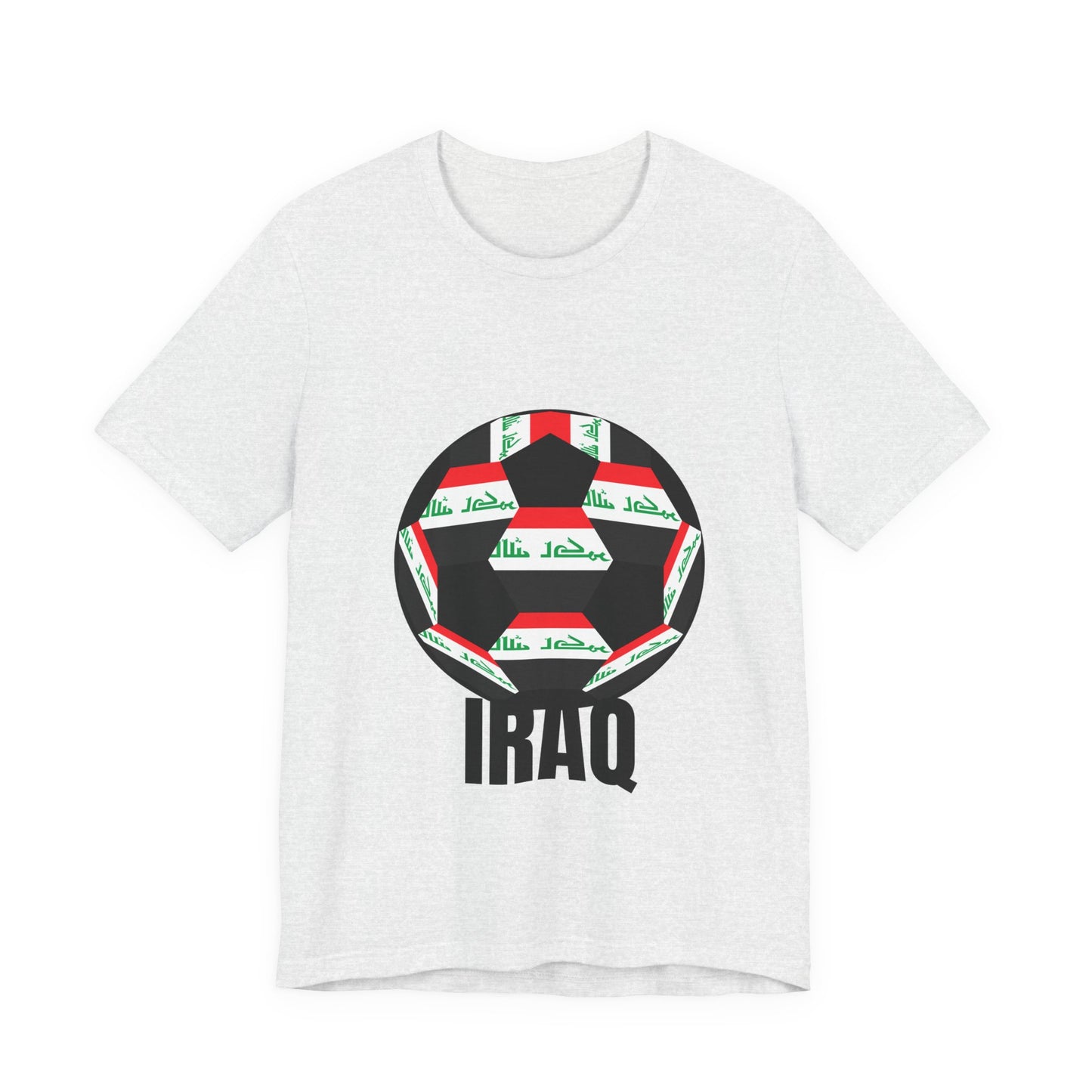 Iraq Fan Specialty Soccer Ball Design T Shirt