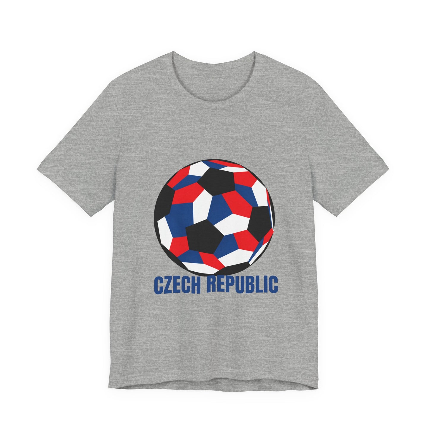 Czech Republic Fan Specialty Soccer Ball Design T Shirt