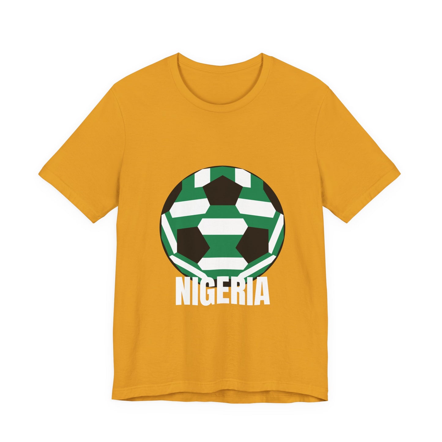 Nigeria Fan Specialty Soccer Ball Design T Shirt