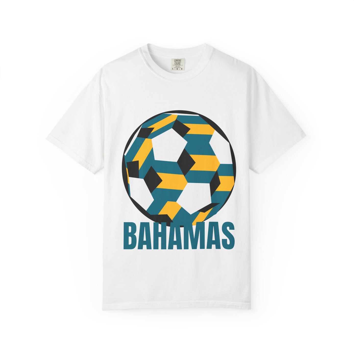 Bahamas Fan Specialty Soccer Ball Design T Shirt
