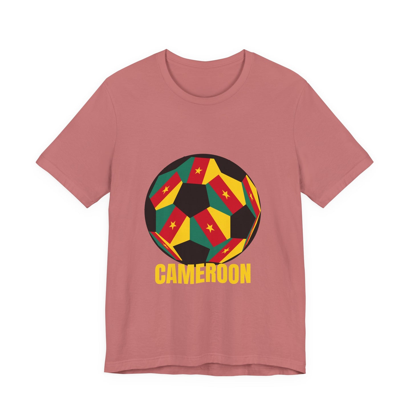 Cameroon Fan Specialty Soccer Ball Design T Shirt