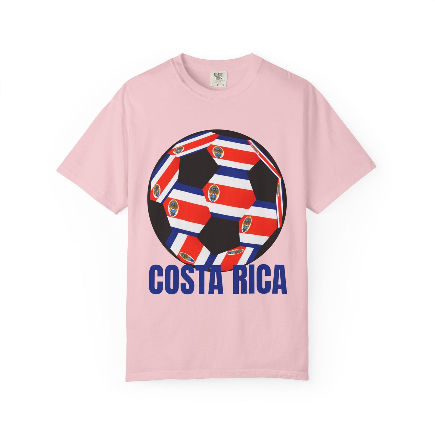 Costa Rica Fan's Specialty Soccer Ball Design T Shirt