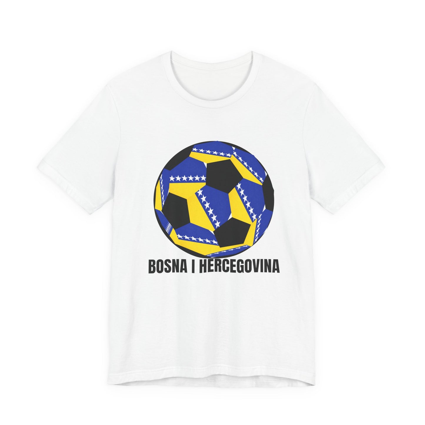 Bosnia Herzegovina Fan Specialty Soccer Ball Design T Shirt
