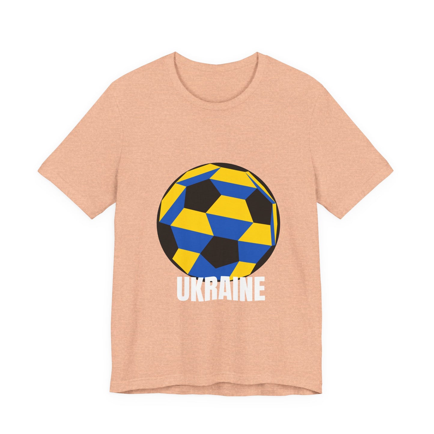 Ukraine Fan Specialty Soccer Ball Design T Shirt