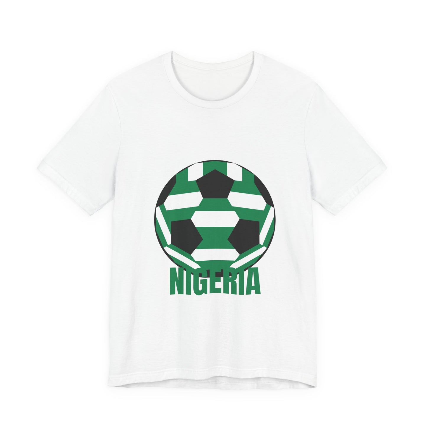Nigeria Fan Specialty Soccer Ball Design T Shirt