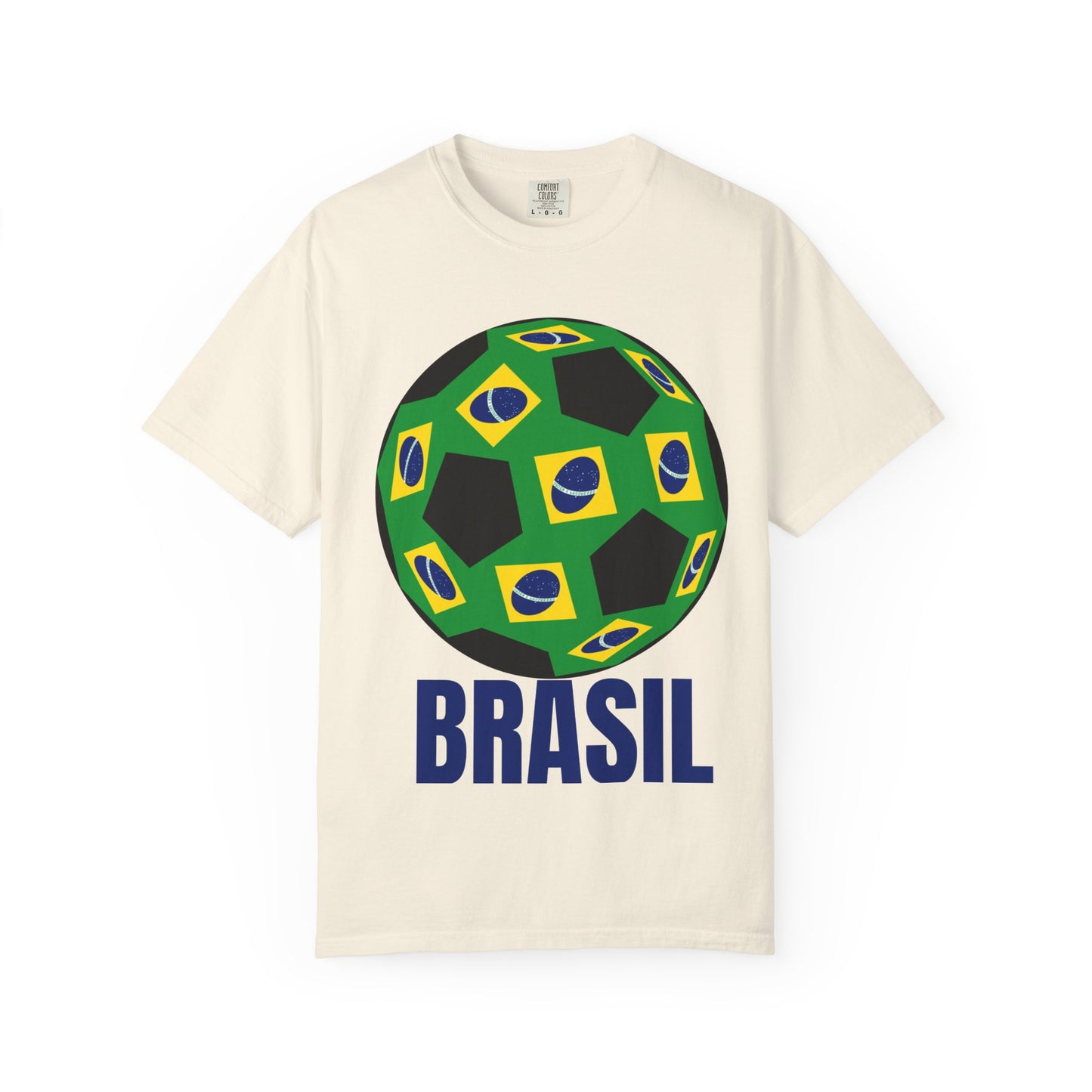Brasil Fan Specialty Soccer Ball Design T Shirt