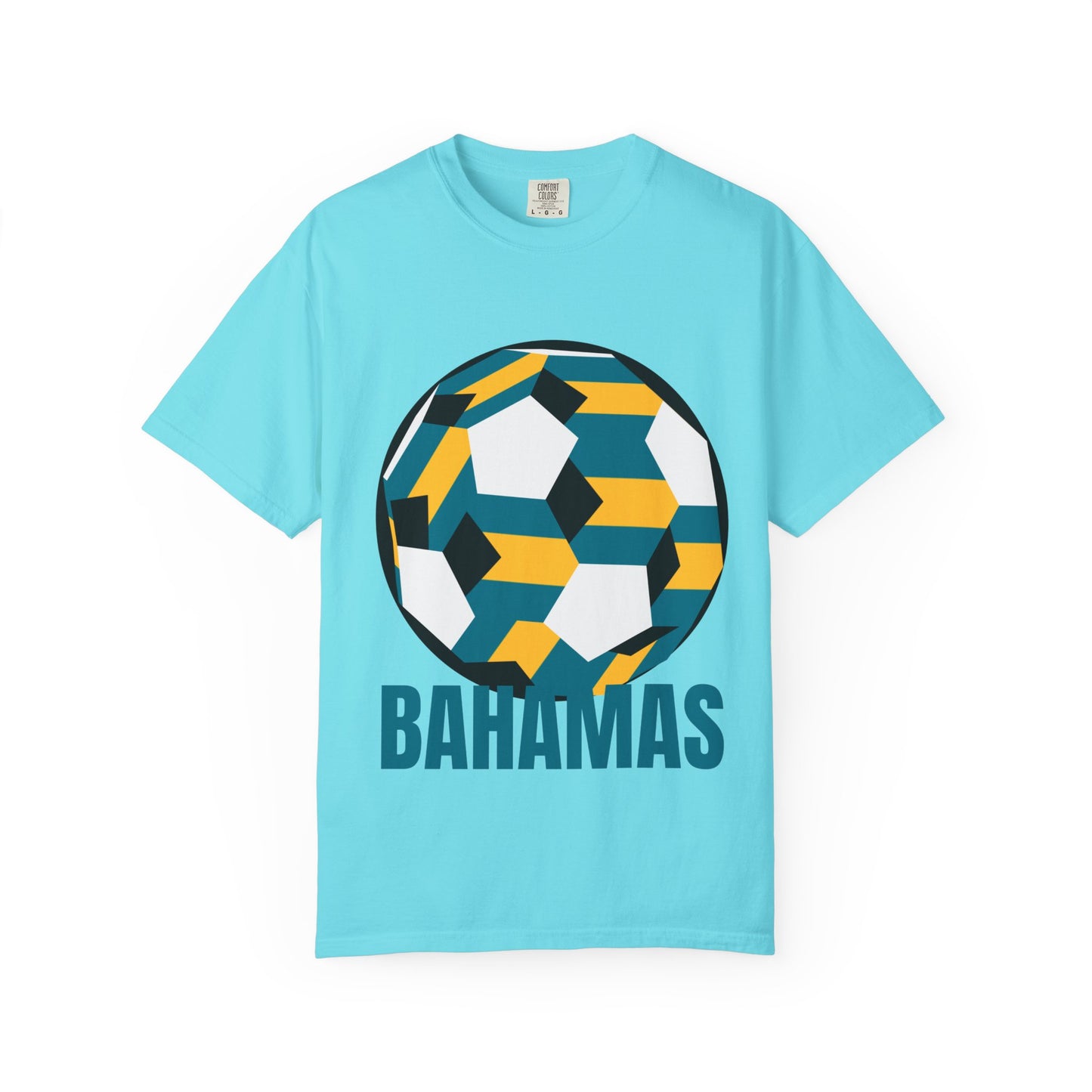 Bahamas Fan Specialty Soccer Ball Design T Shirt