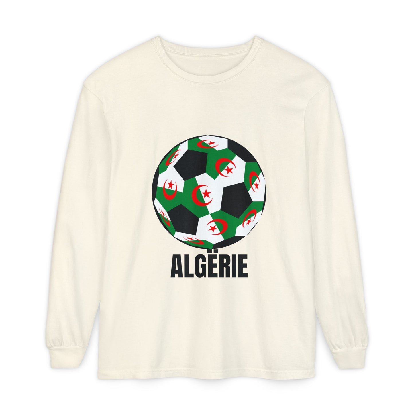 ALGËRIE Fan Specialty Soccer Ball Design T Shirt