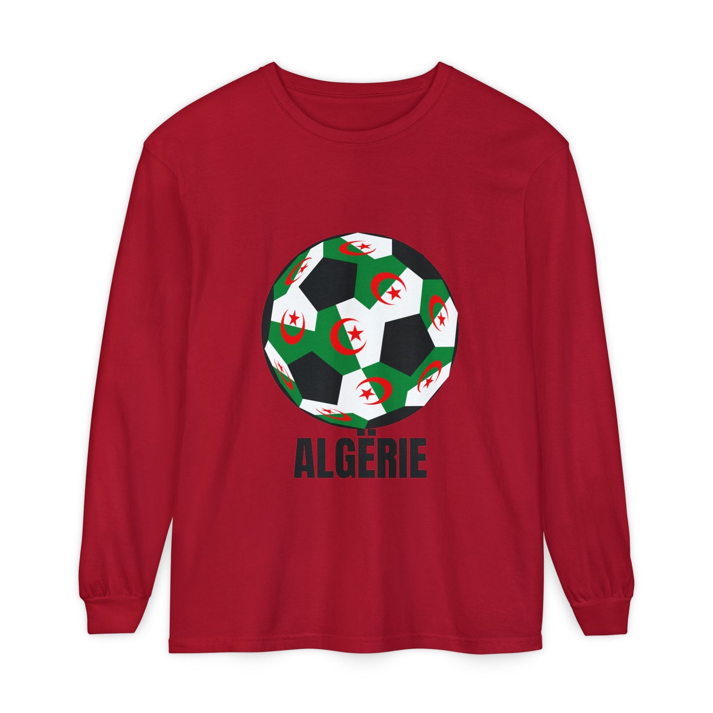 ALGËRIE Fan Specialty Soccer Ball Design T Shirt