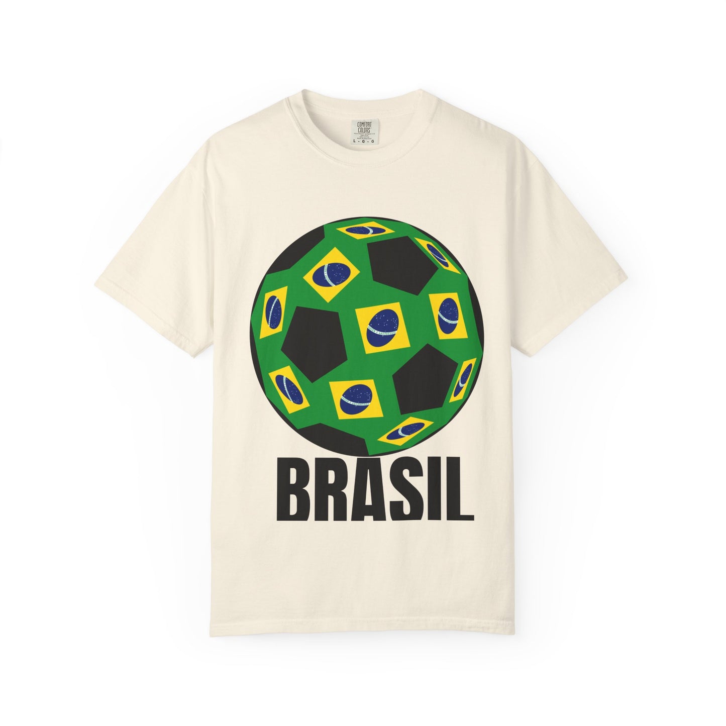 Brasil Fan Specialty Soccer Ball Design T Shirt