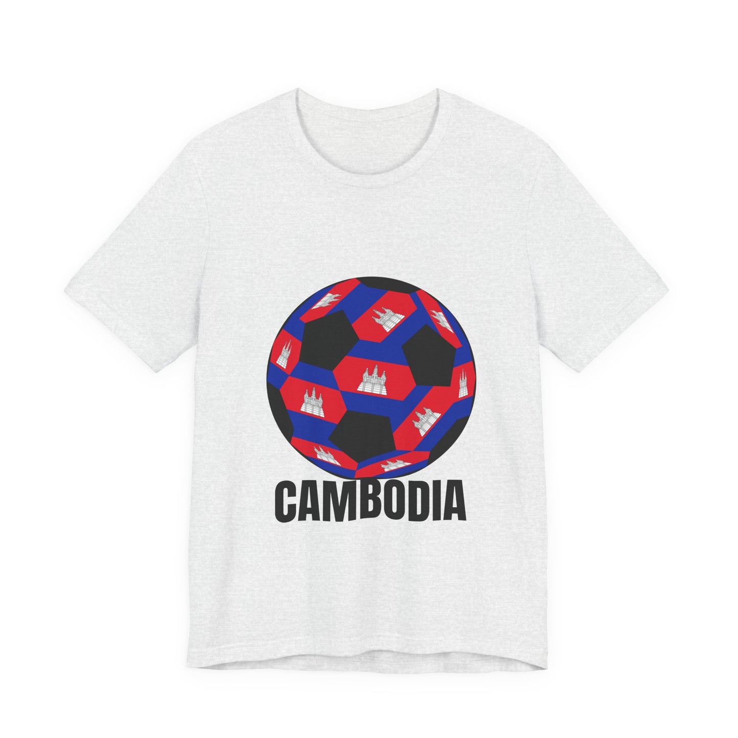 Cambodia Fan Specialty Soccer Ball Design T Shirt