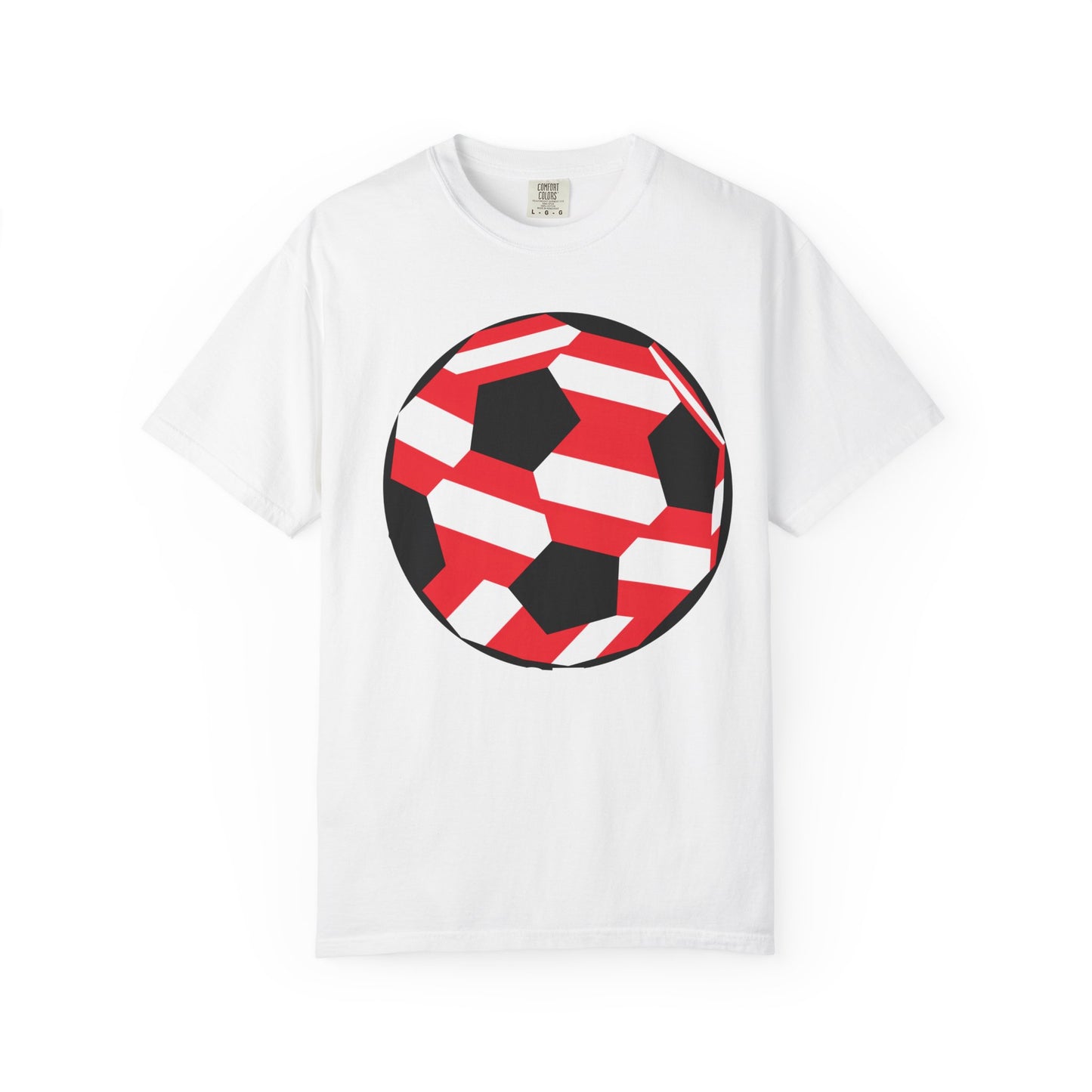 Austria Fan Specialty Soccer Ball Design T-SHirt