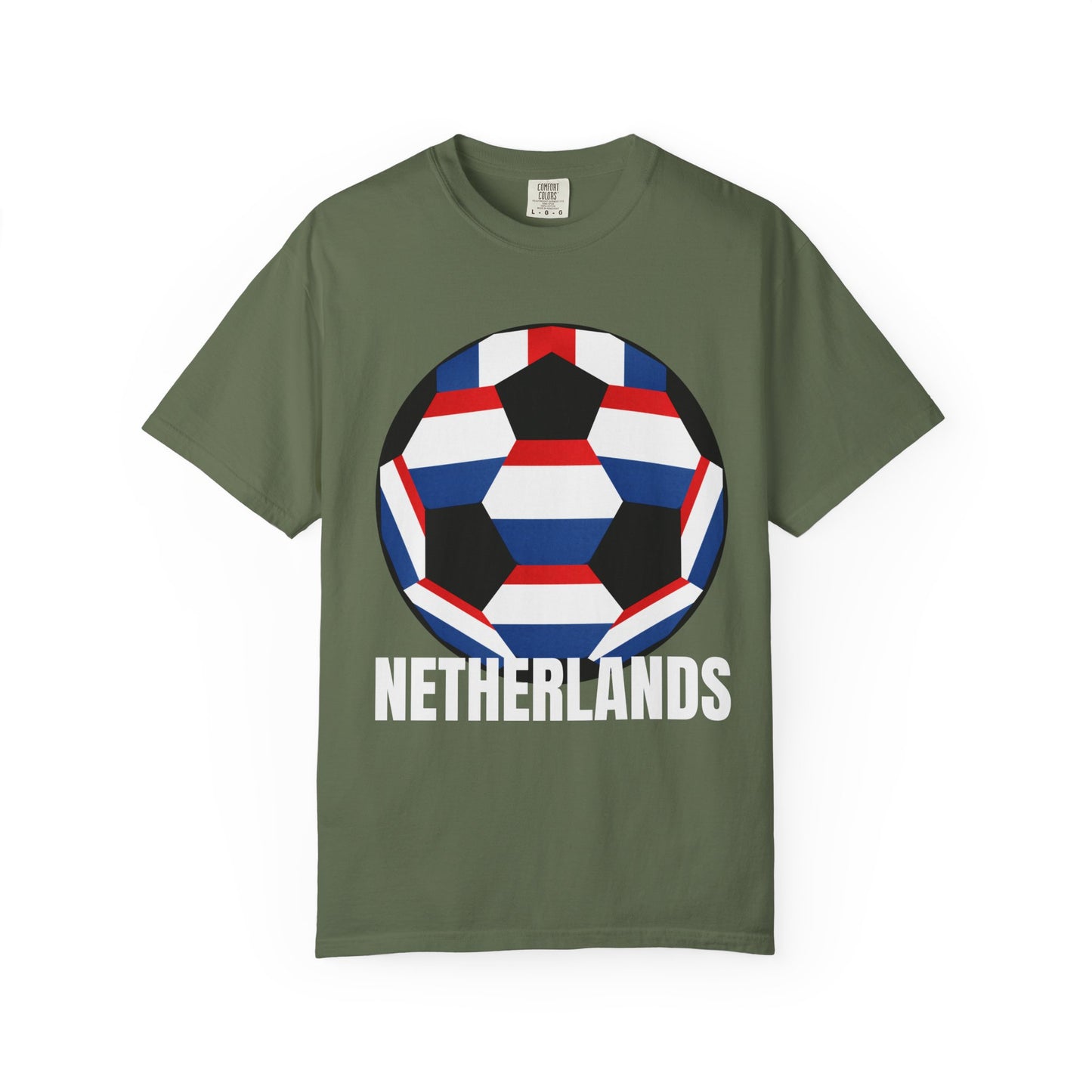 Netherlands Fan Specialty Soccer Ball Design T Shirt